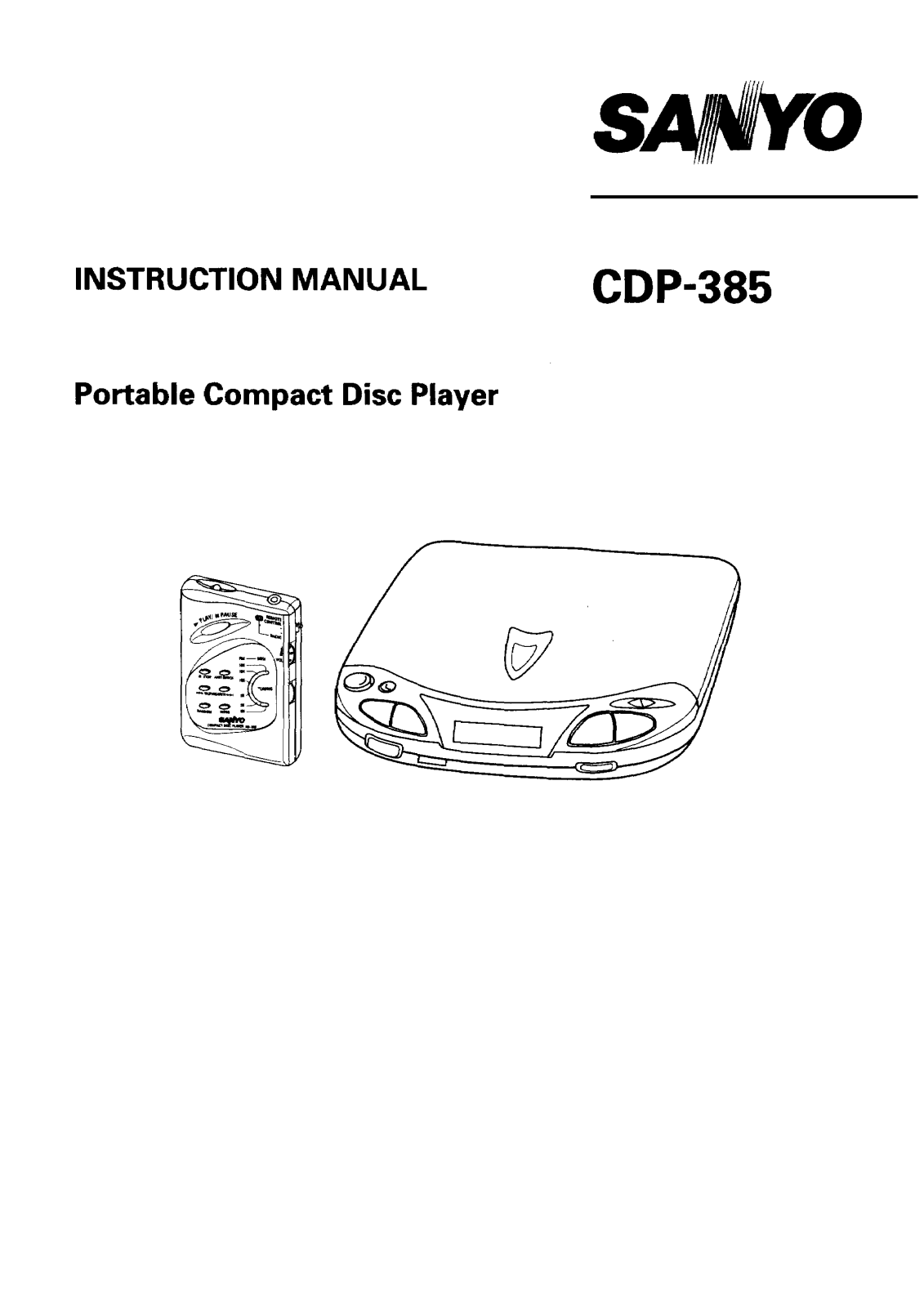Sanyo CDP-385 Instruction Manual