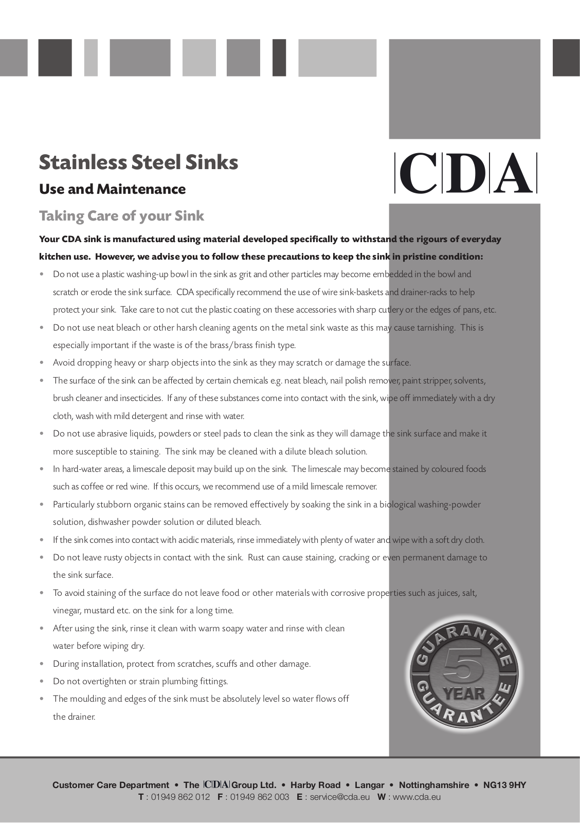 Cda VSK1 User Manual