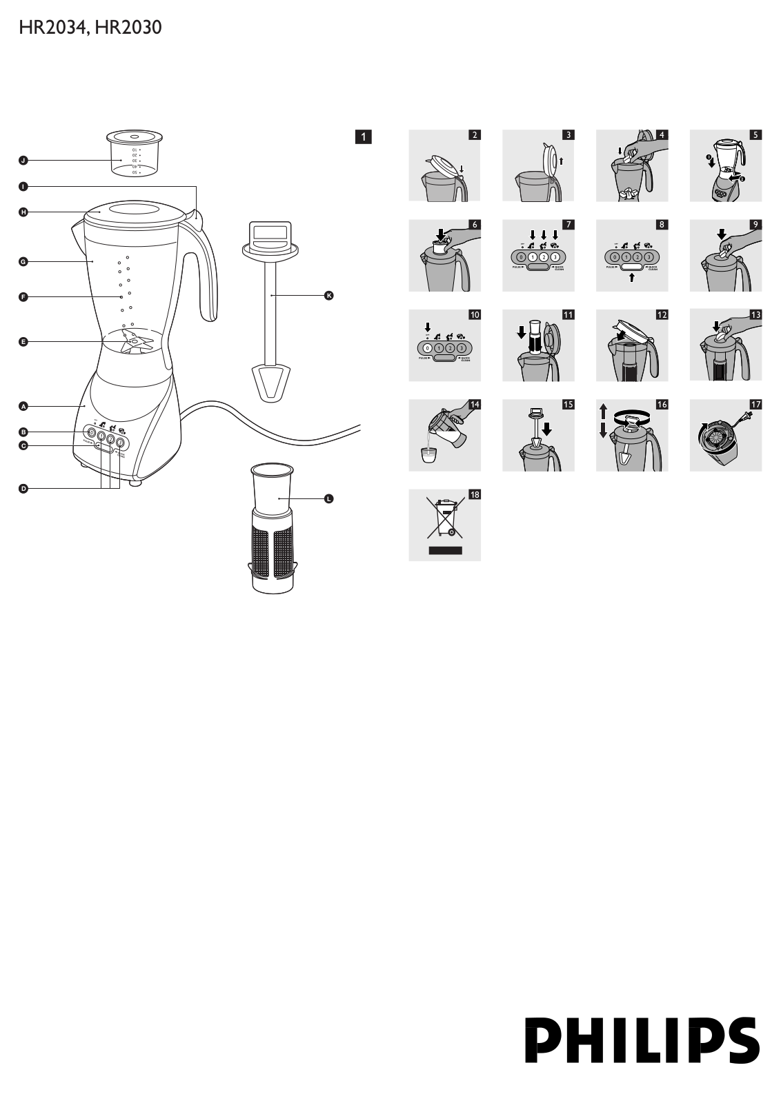 Philips HR 2030, HR 2034 BROCHURE