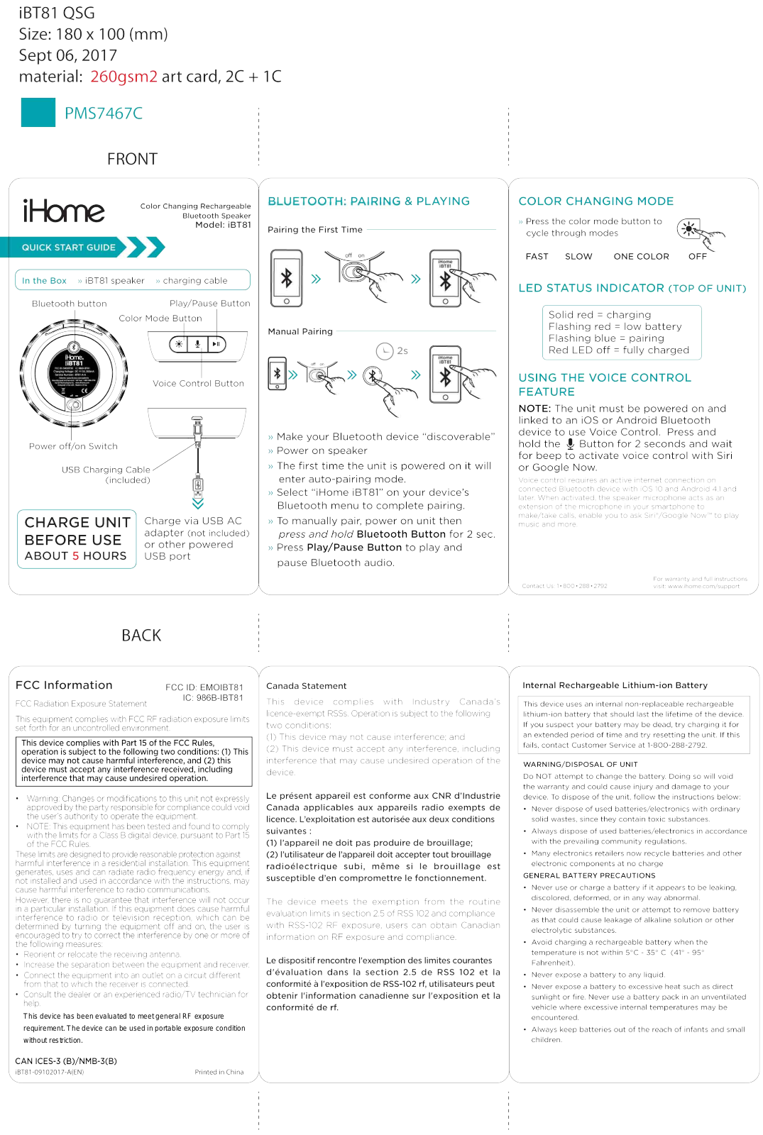 SDI Technologies IBT81 User Manual