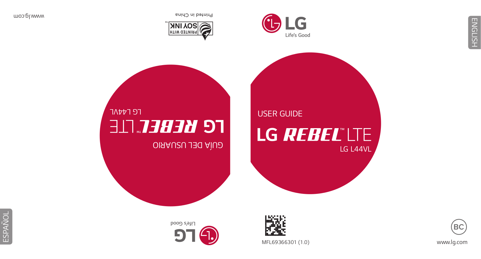 LG Rebel LTE, L44VL Instruction Manual
