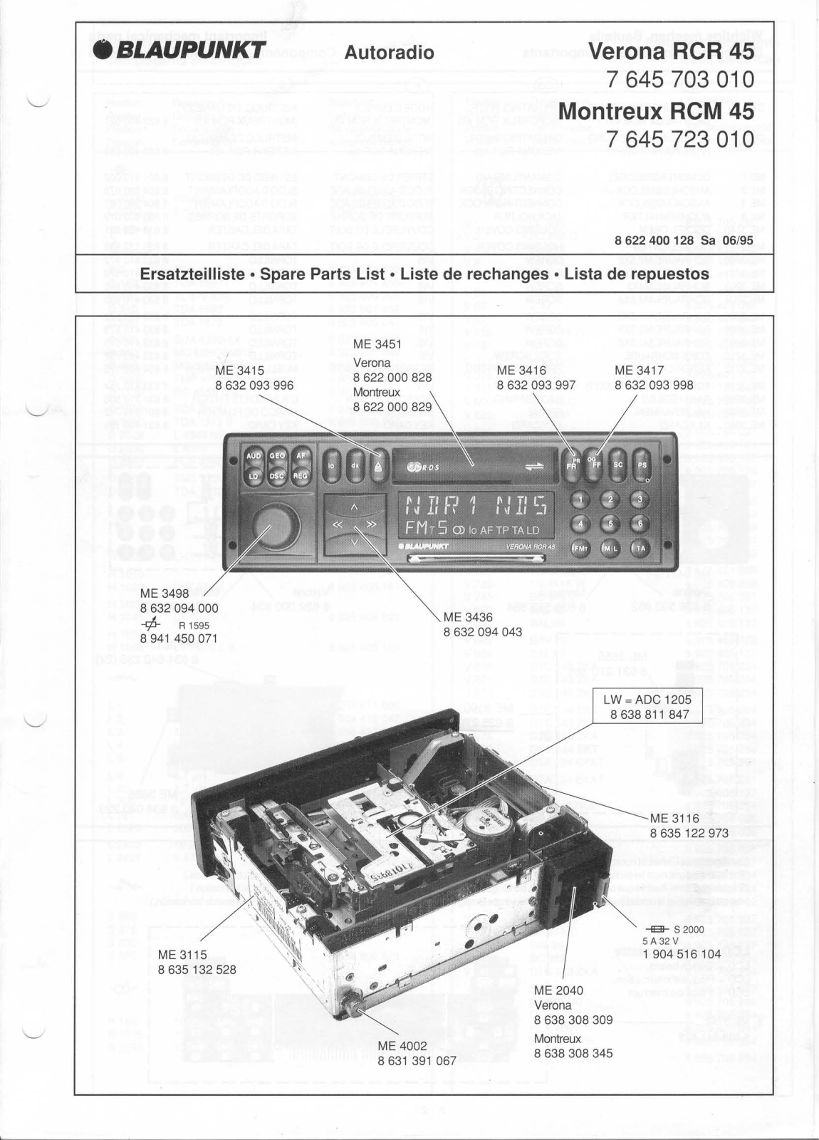 BLAUPUNKT RCR45, RCM45 Service Manual