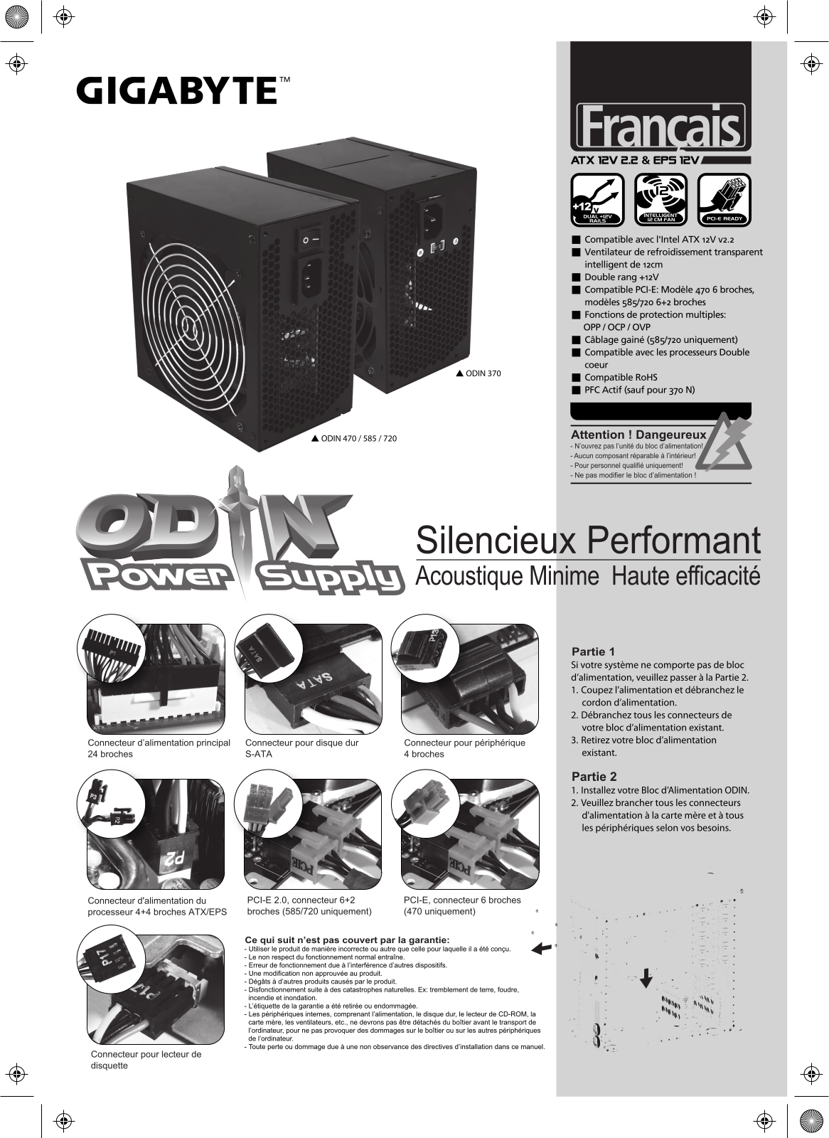 GIGABYTE ODIN 470, ODIN 585, ODIN 720 User Manual