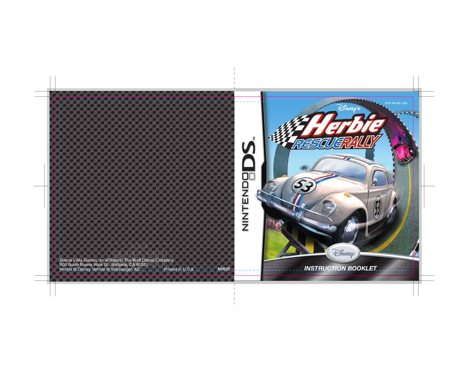 Disney Herbie- Rescue Rally NTR-AHQE-USA User Manual