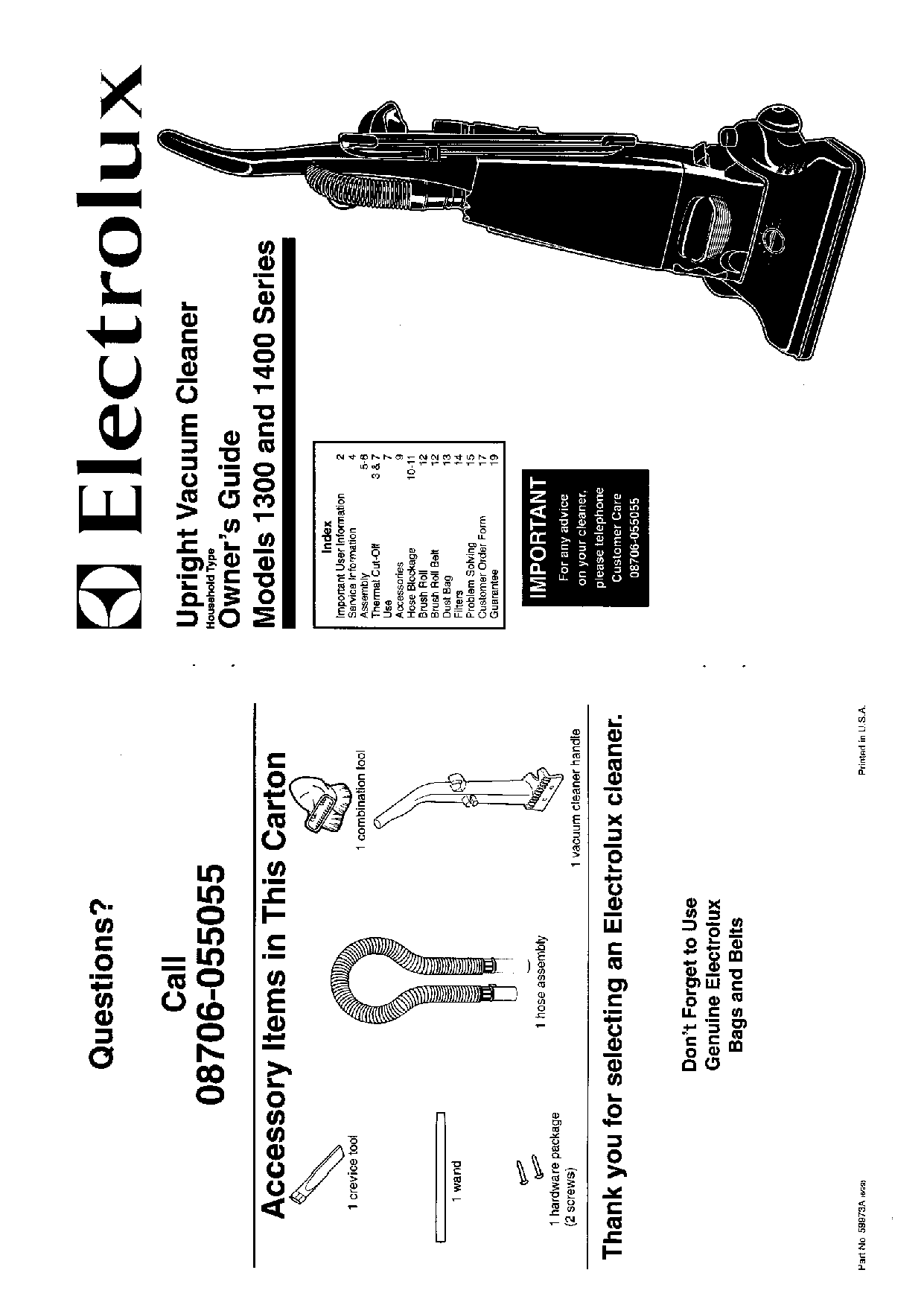 AEG-Electrolux Z1484-1, Z1481, Z1379-4, Z1492, Z1361 User Manual