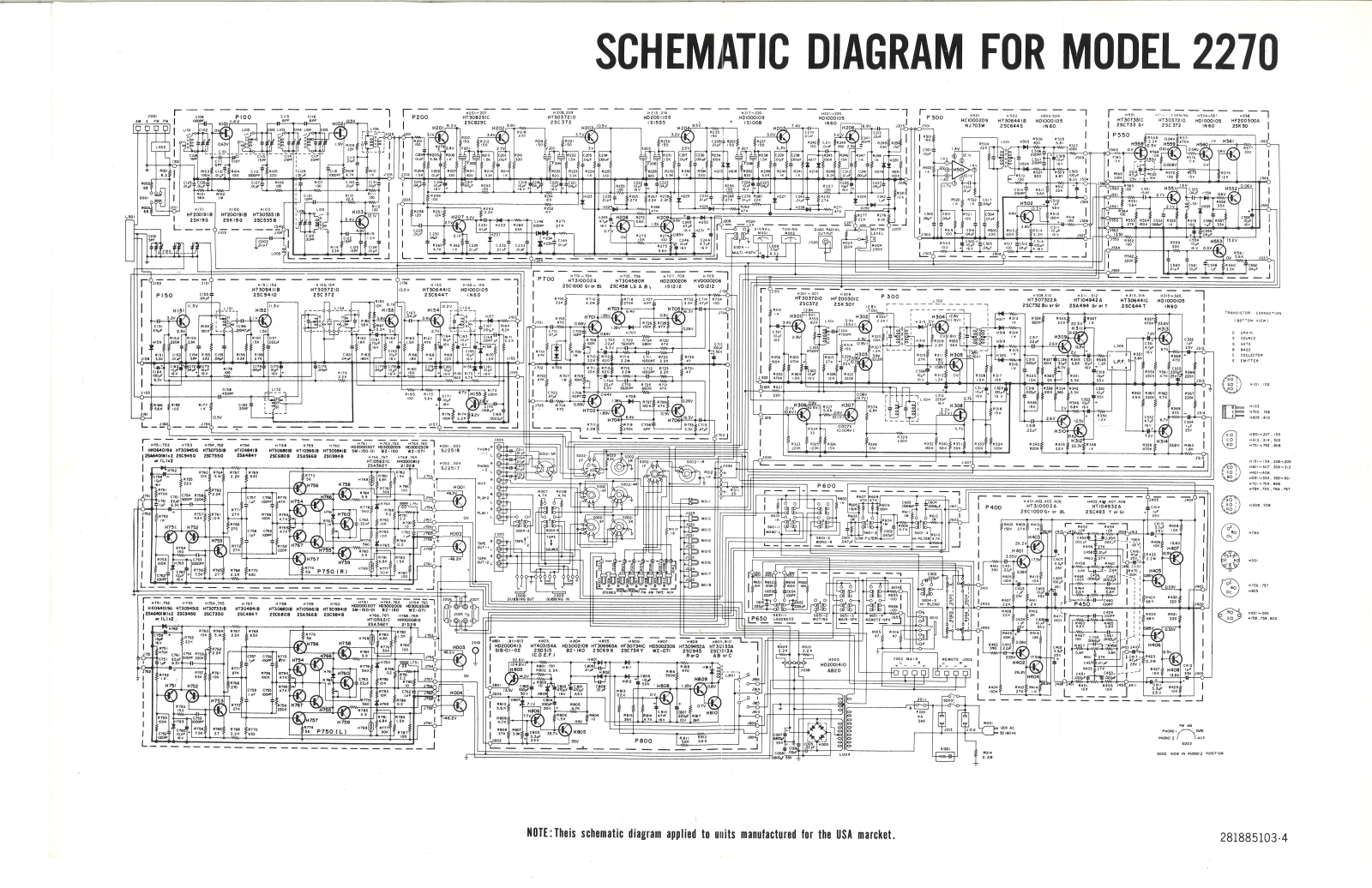 Marantz 2270 Schematic