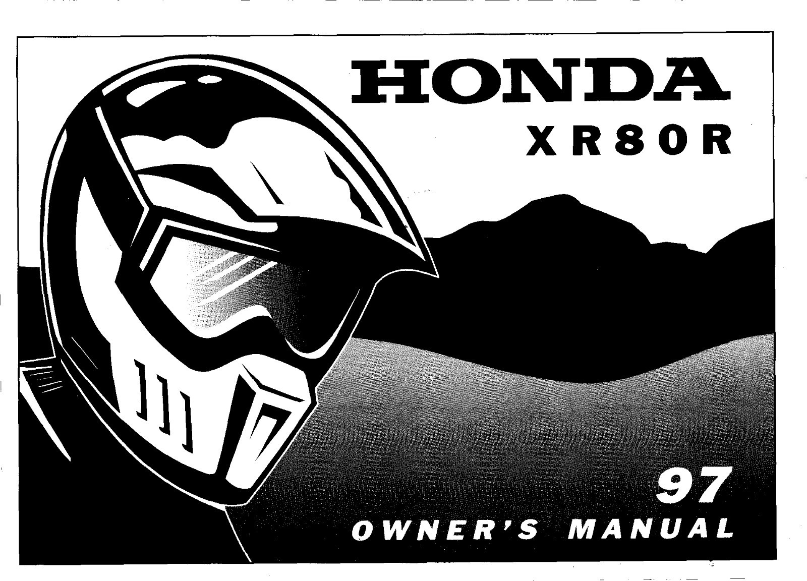 Honda XR80R 1997 Owner's Manual