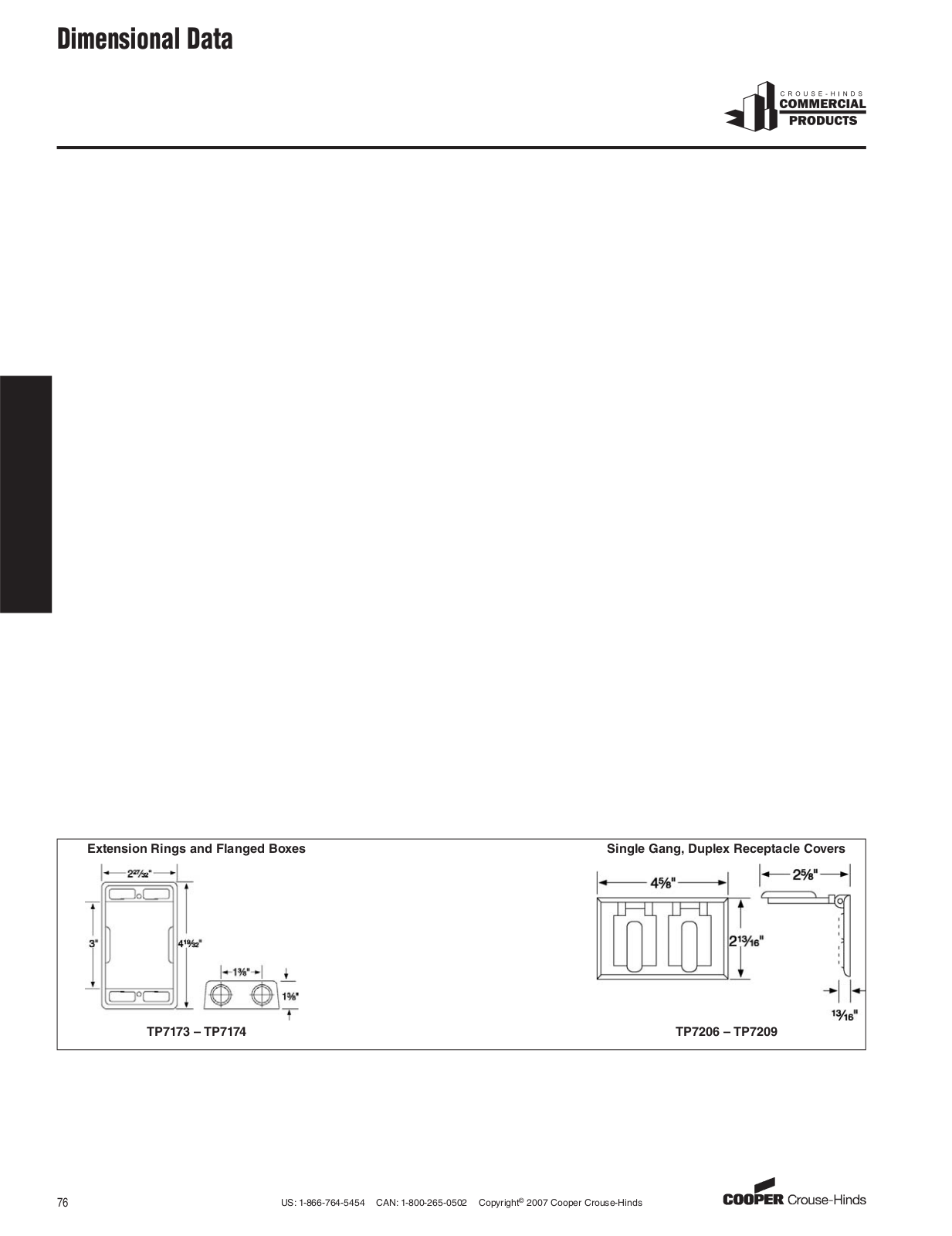 Crouse Hinds TP Dimensional Sheet