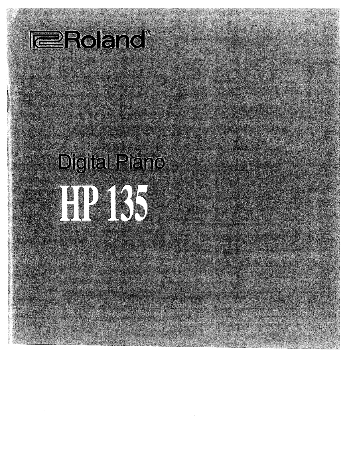 Roland Corporation HP-135 Owner's Manual