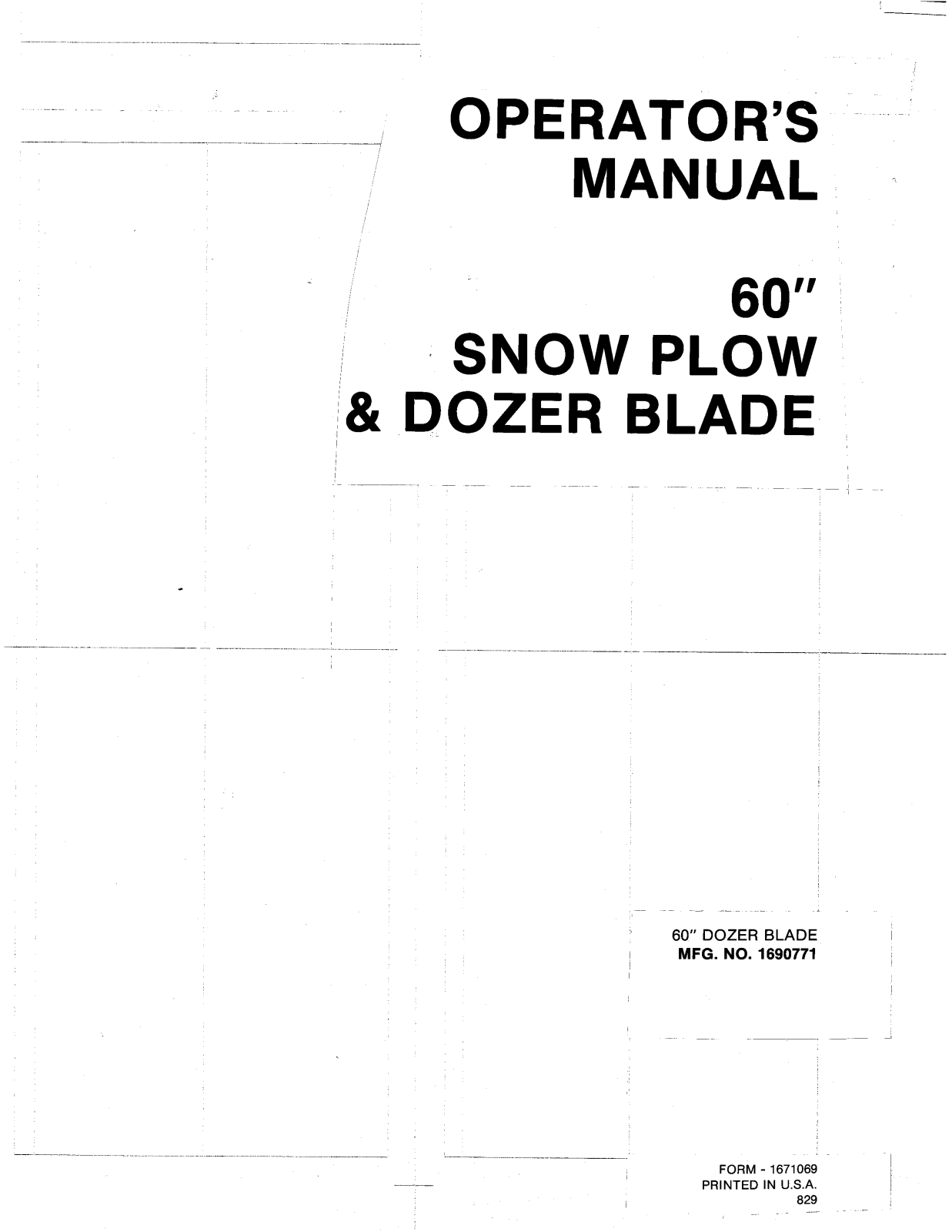 Snapper 1690771 User Manual