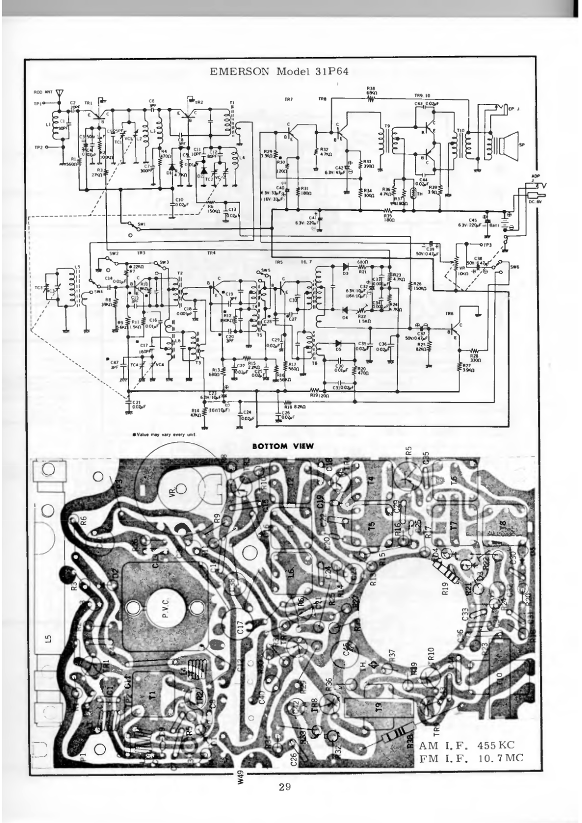 Emerson 31P64 Schematic