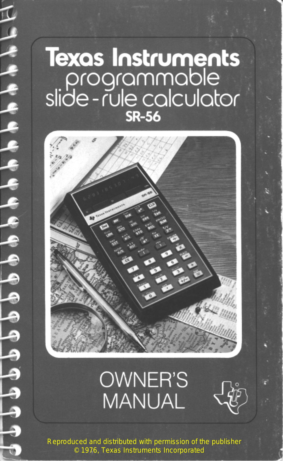 Texas Instruments SR-56 User Manual