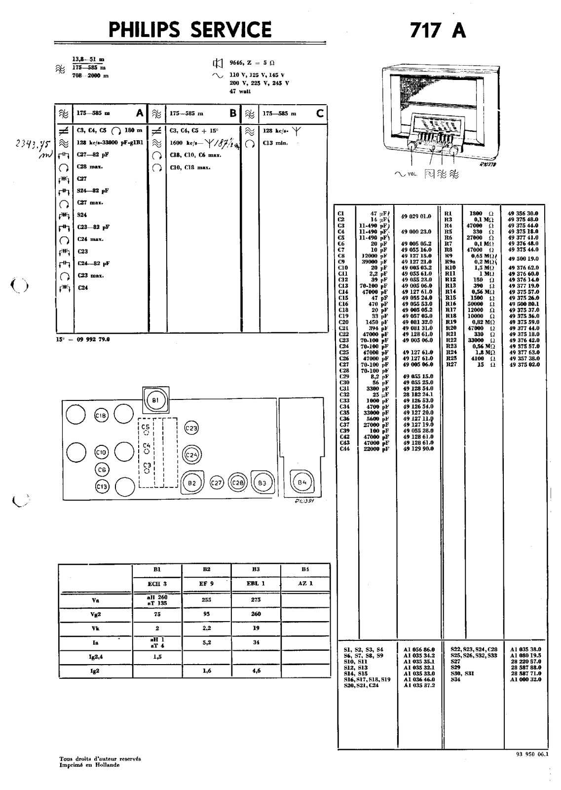 Philips 717-A Service Manual