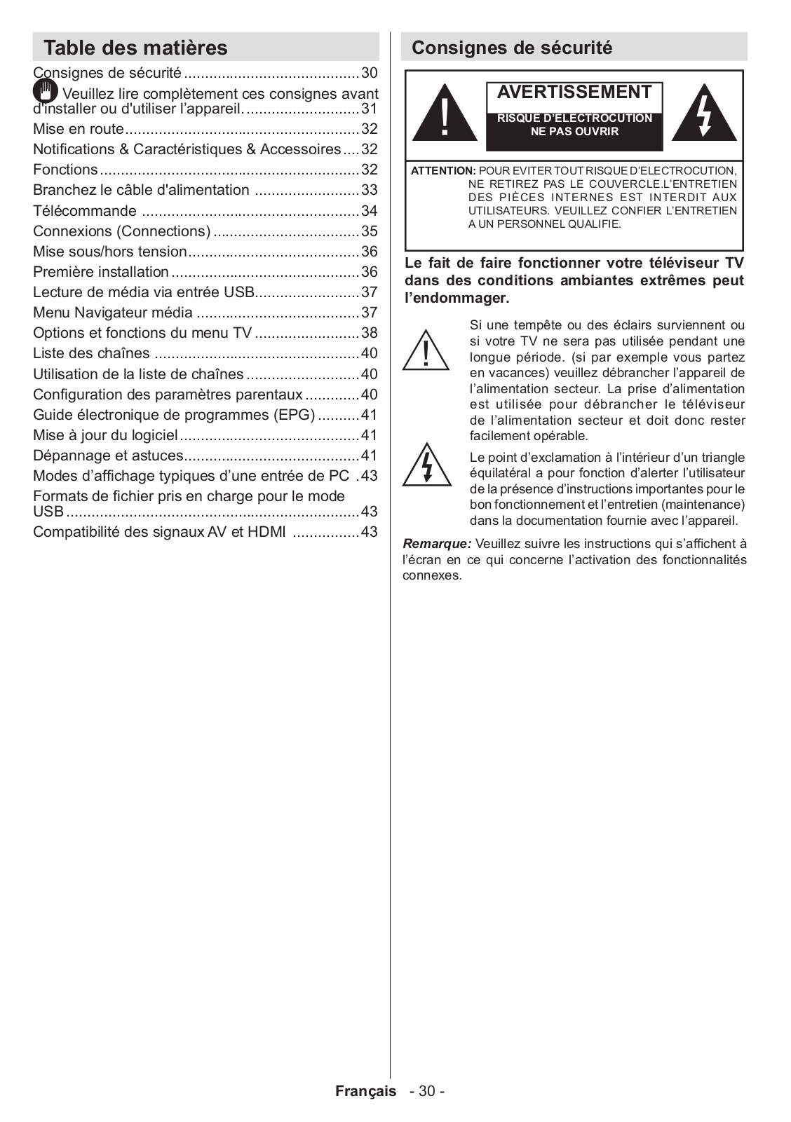 Telefunken L22F275B3 INSTRUCTION MANUAL