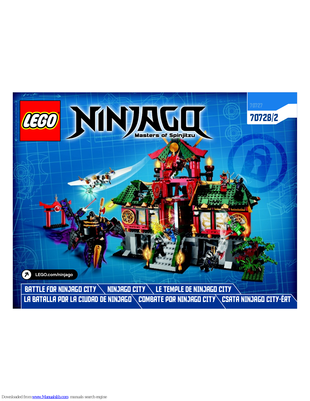 LEGO NinjaGQ 70727, NinjaGQ 70728/2, 70736, ninjaga 70728/2 Assembly Manual