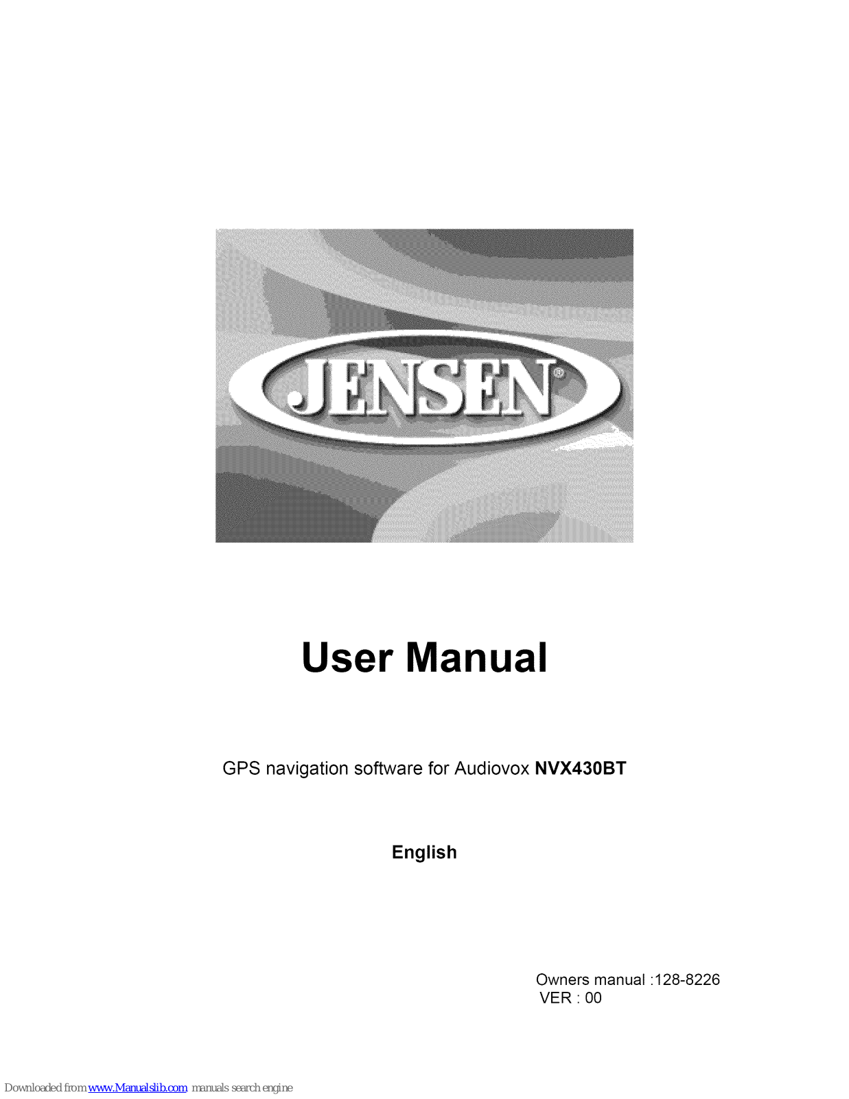 Jensen NVX430BT User Manual - ManualMachine.com