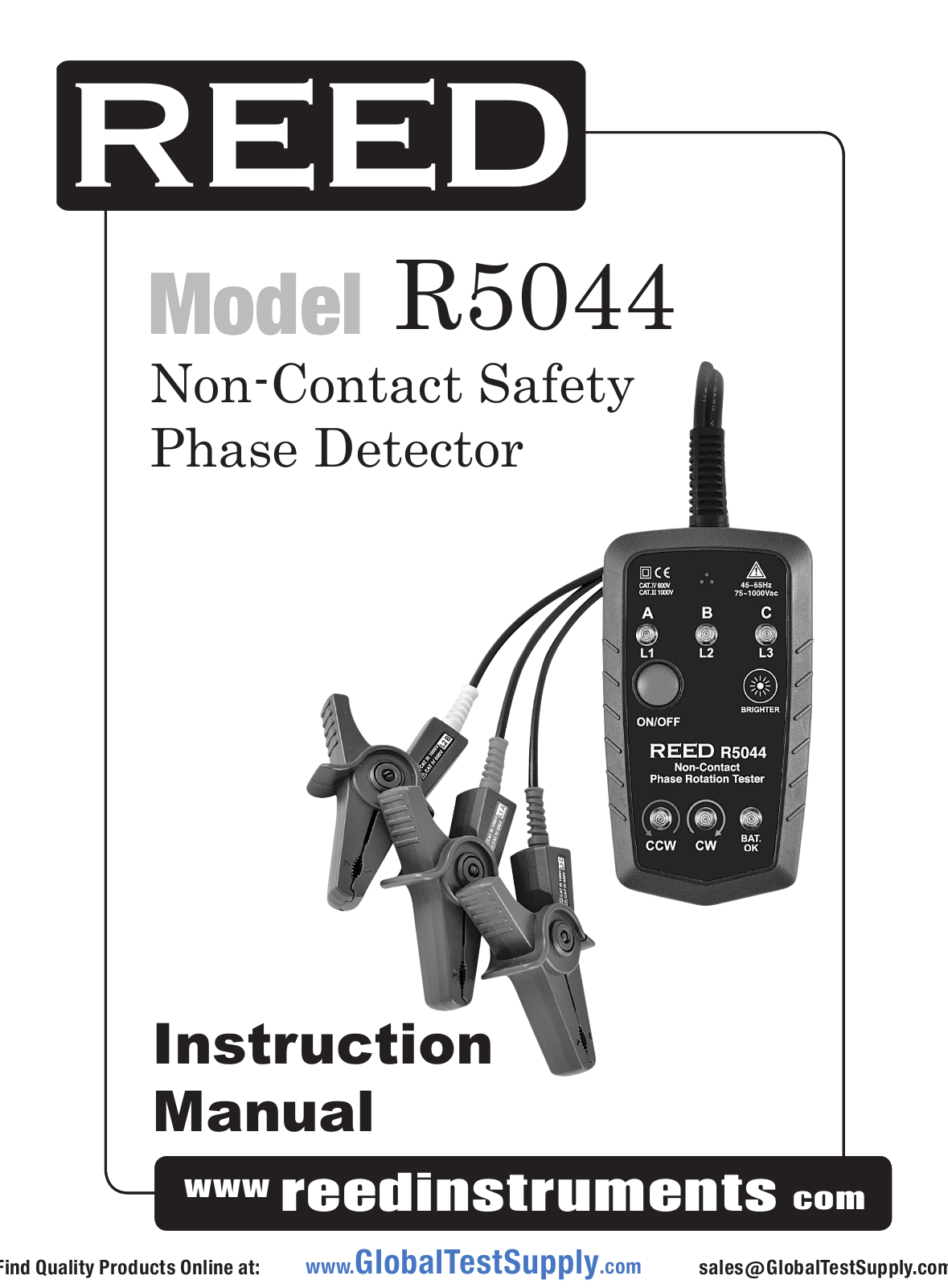 REED Instruments R5044-NIST, R5044 User manual