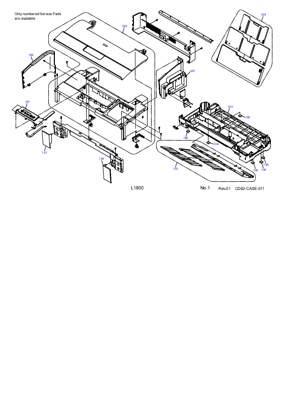 Epson L1800 Exploded Diagrams 1