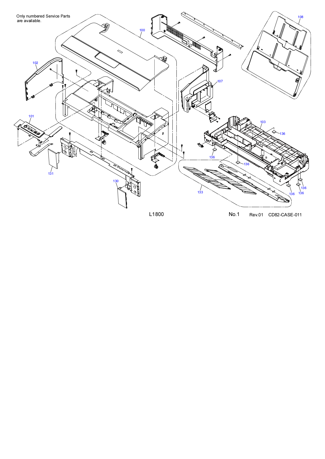 Epson L1800 Exploded Diagrams 1 7567