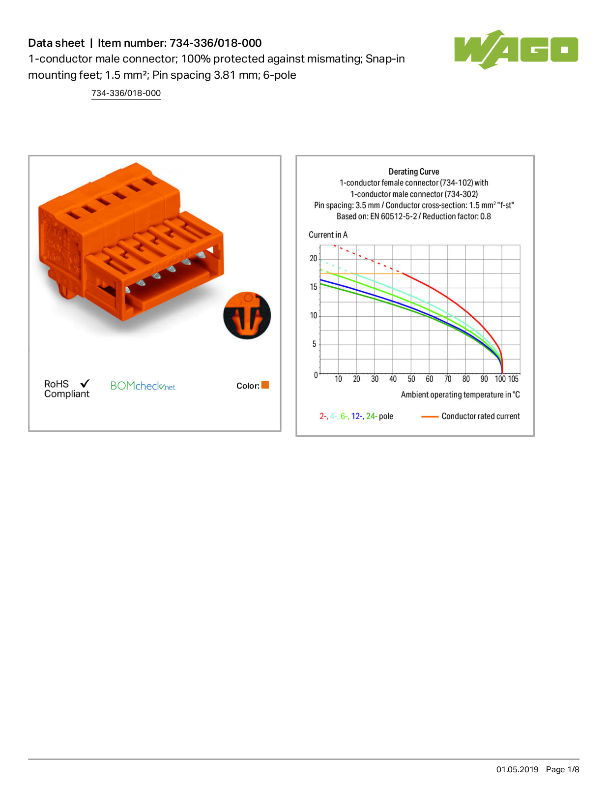 Wago 734-336/018-000 Data Sheet