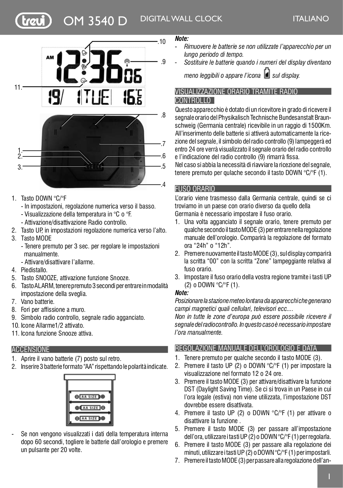 Trevi OM 3540 D User guide - ManualMachine.com
