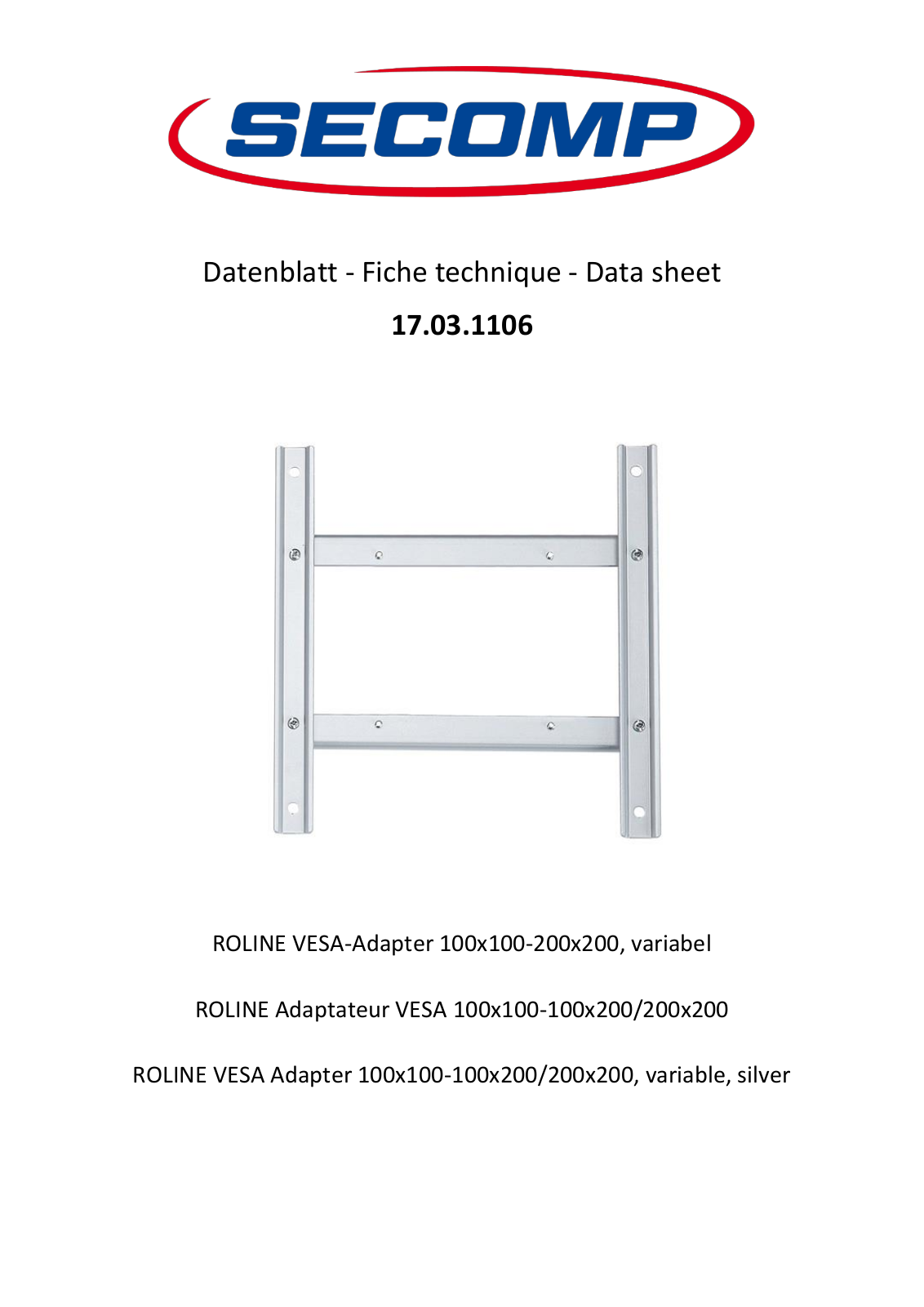 ROLINE 17031106 Datasheet - ManualMachine.com