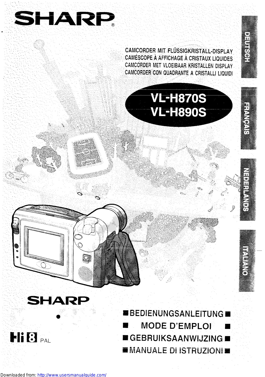 SHARP VL-H870S/H890S User Manual