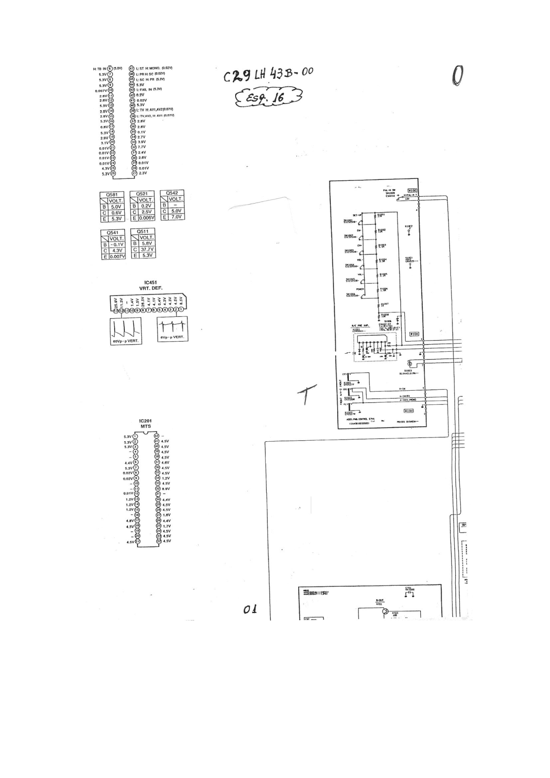 Sanyo C29LH43B Schematic