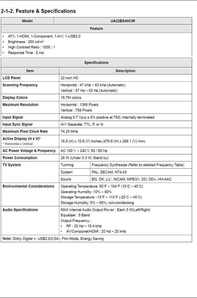 Samsung UA32EH4003R, UA39EH5003R Schematic