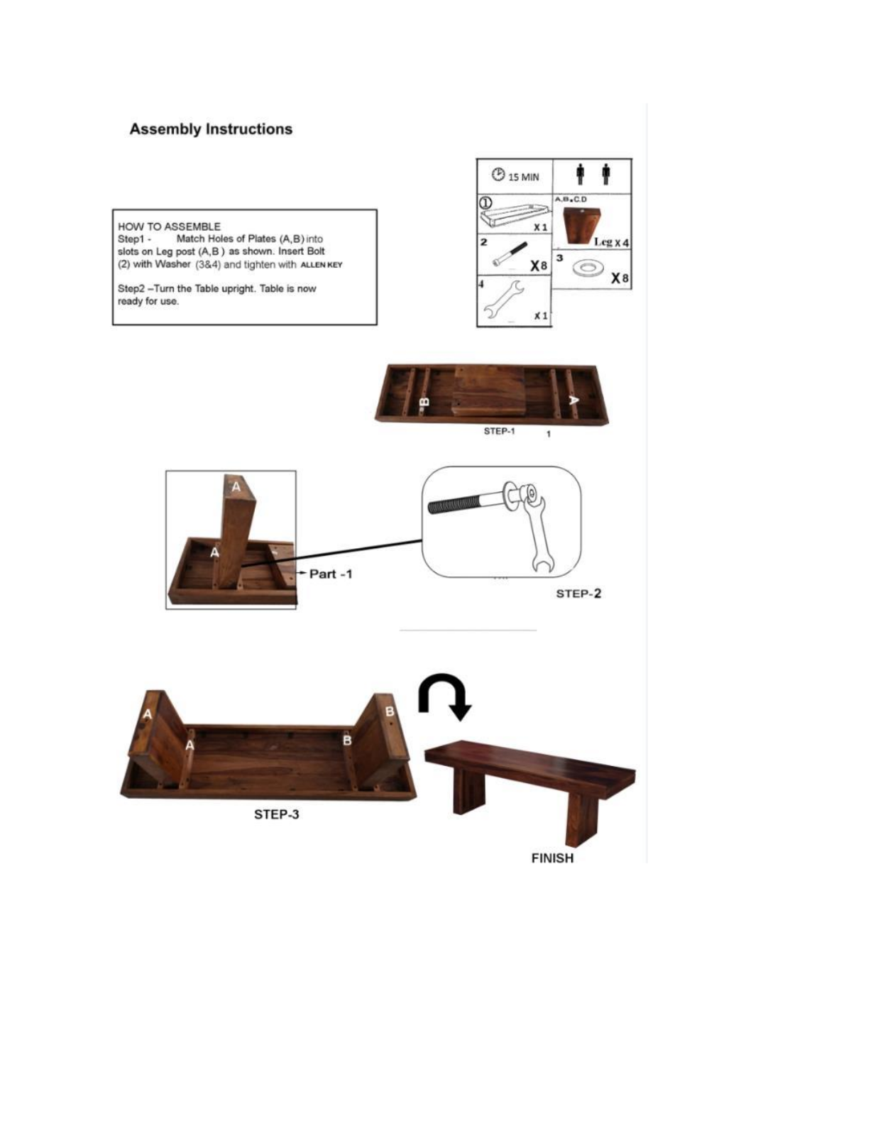 Joss & Main BRSD4314 Assembly Instructions - ManualMachine.com