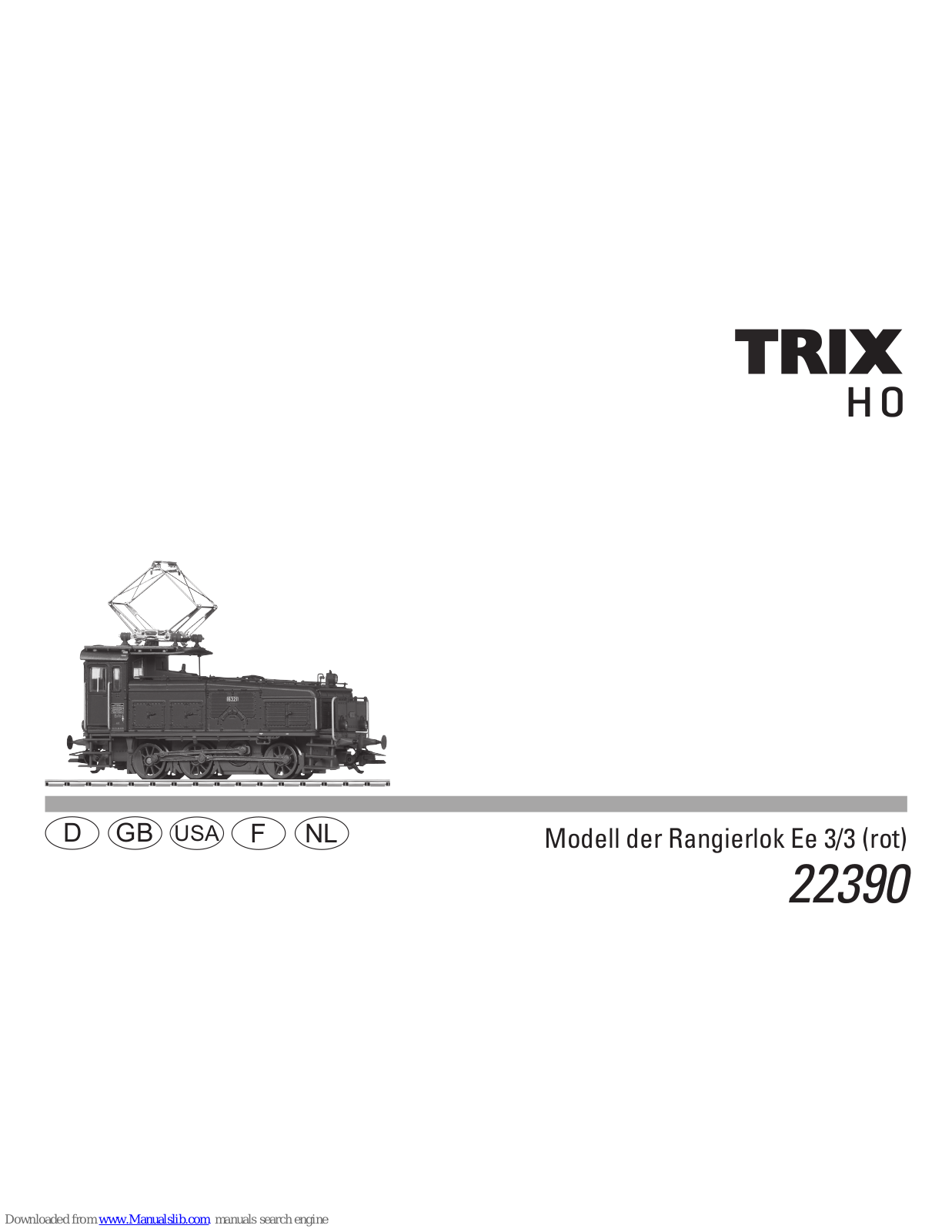 Trix Ee 3/3, 22390, rot User Manual