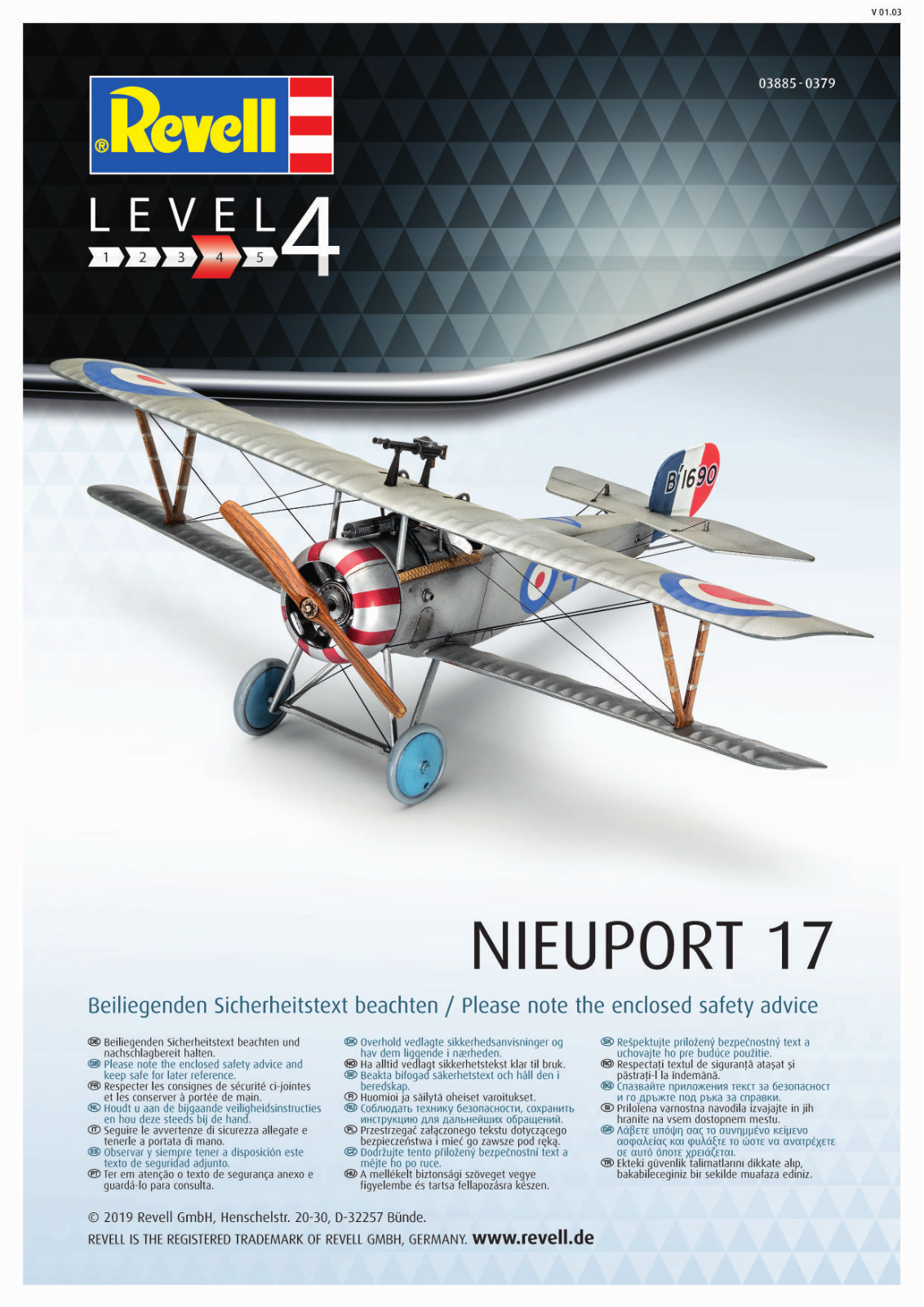 Revell Nieuport 17 Service Manual