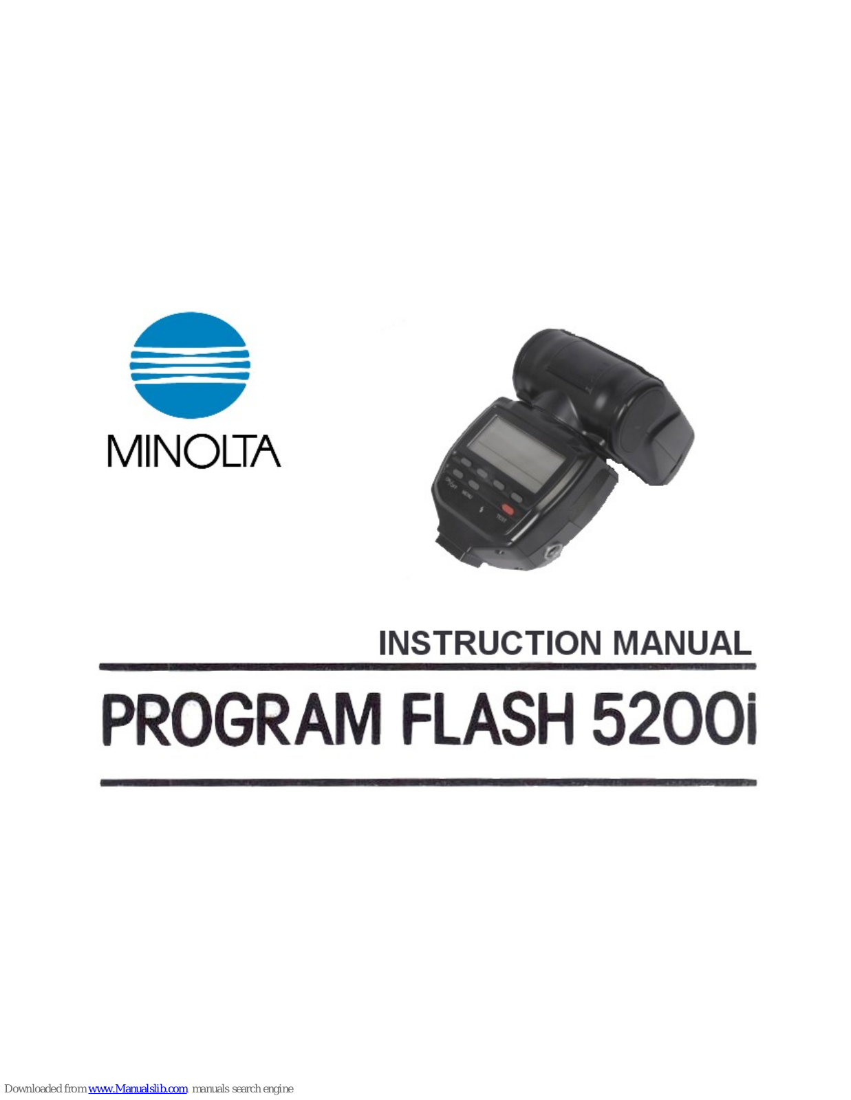 Minolta 5200I PROGRAM FLASH, Riva Mini User Manual