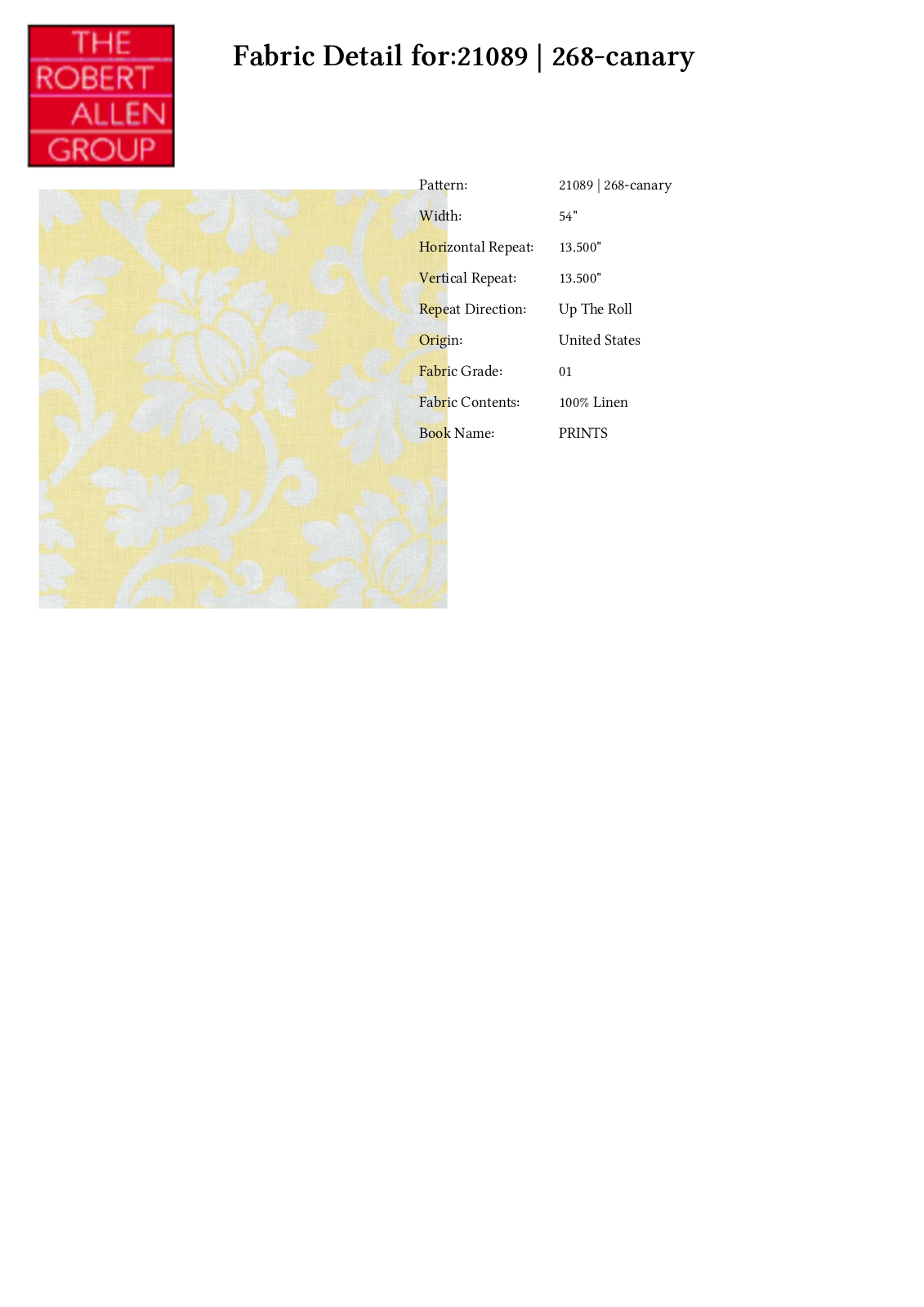 Duralee CRAL5113 Specifications - ManualMachine.com
