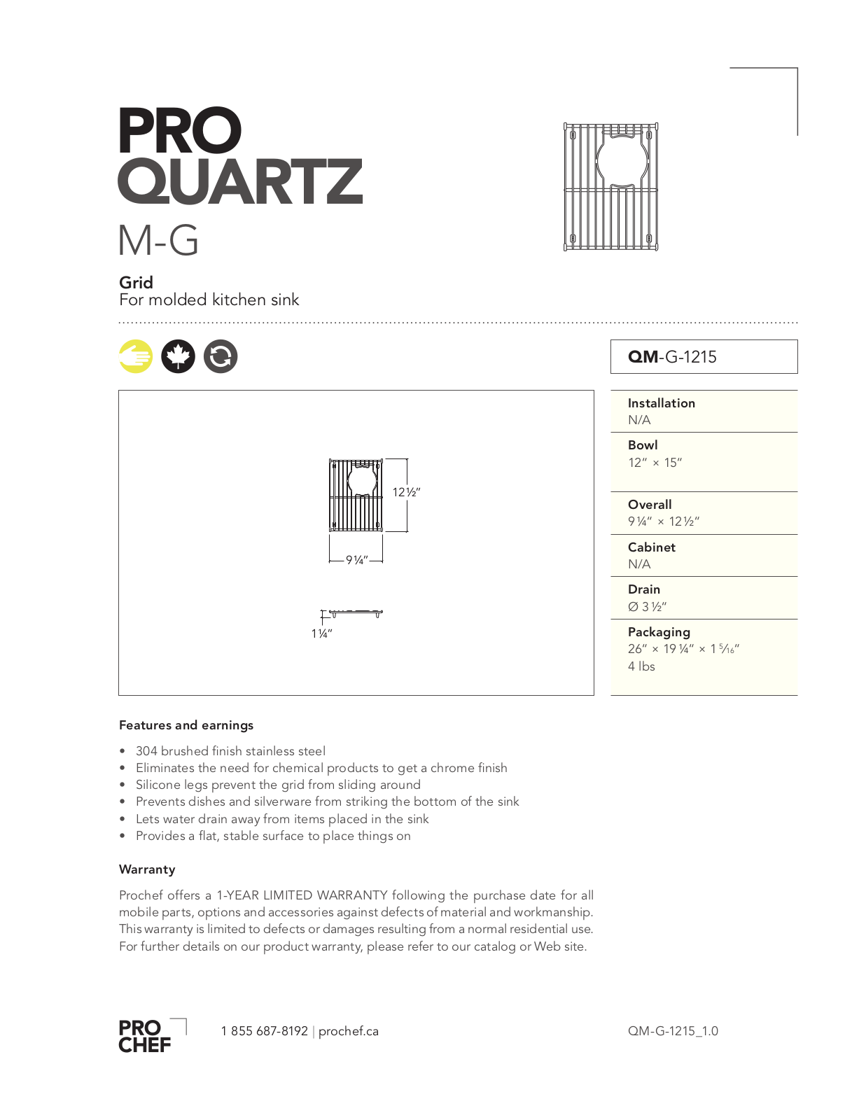 Julien QM-G-1215 User Manual