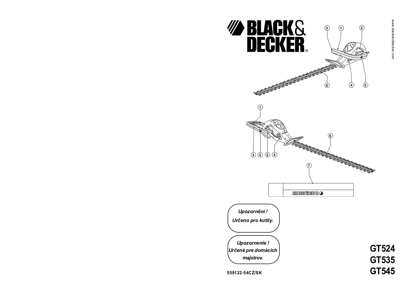 Black & Decker GT524 User Manual