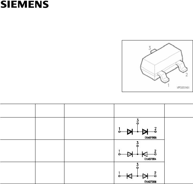 Siemens BAR16-1, BAR15-1, BAR14-1 Datasheet