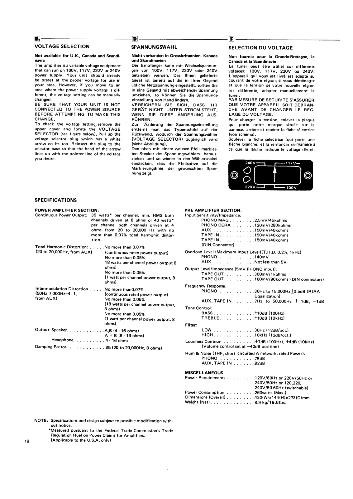 Rotel RA-414 Brochure