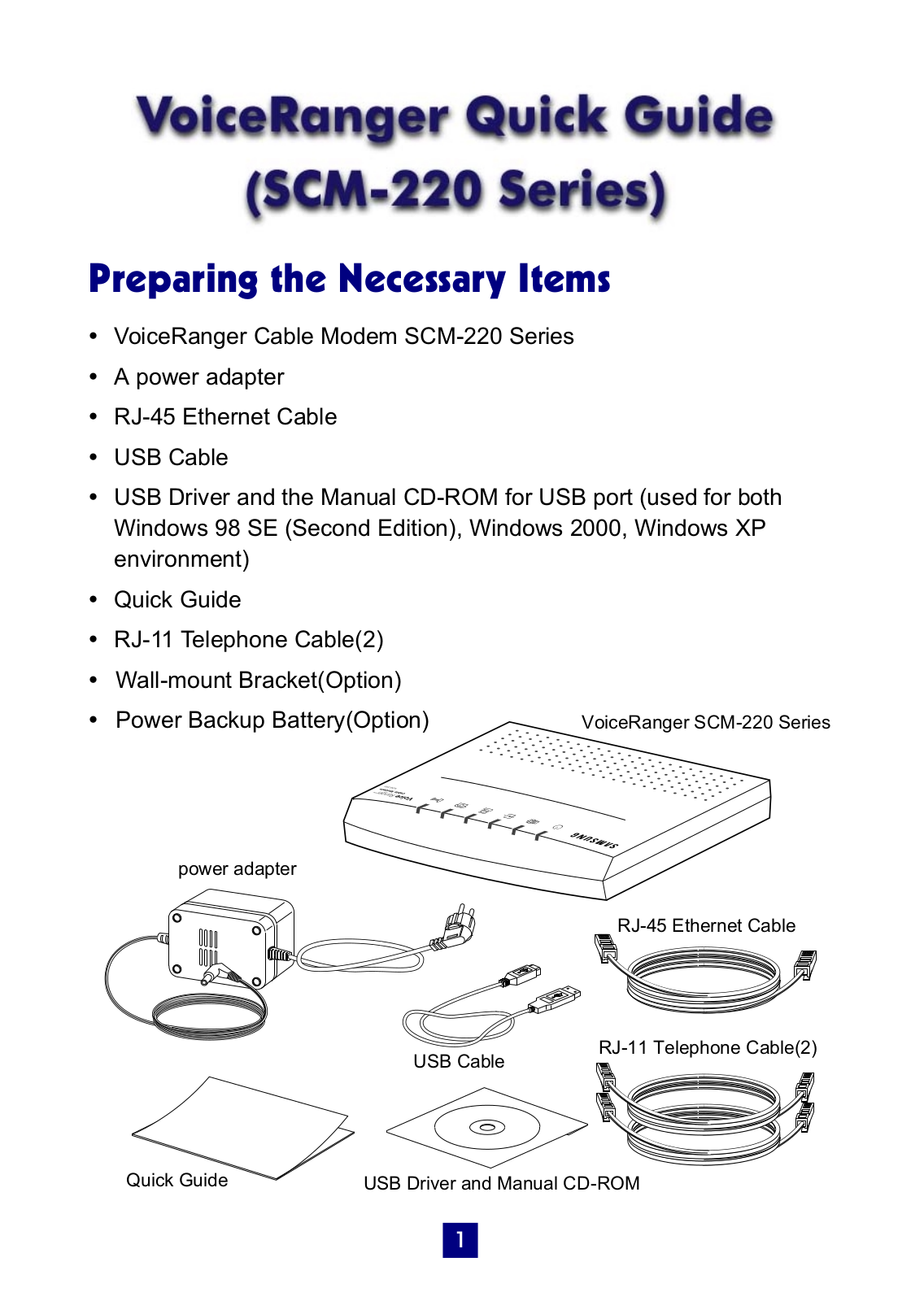 Samsung SCM220U Users Manual