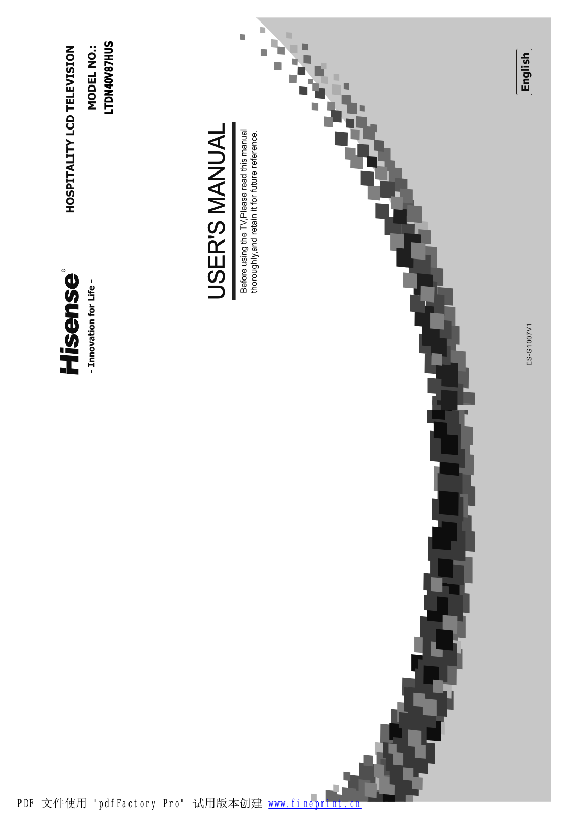 Hisense Electric LCDD0012 User Manual