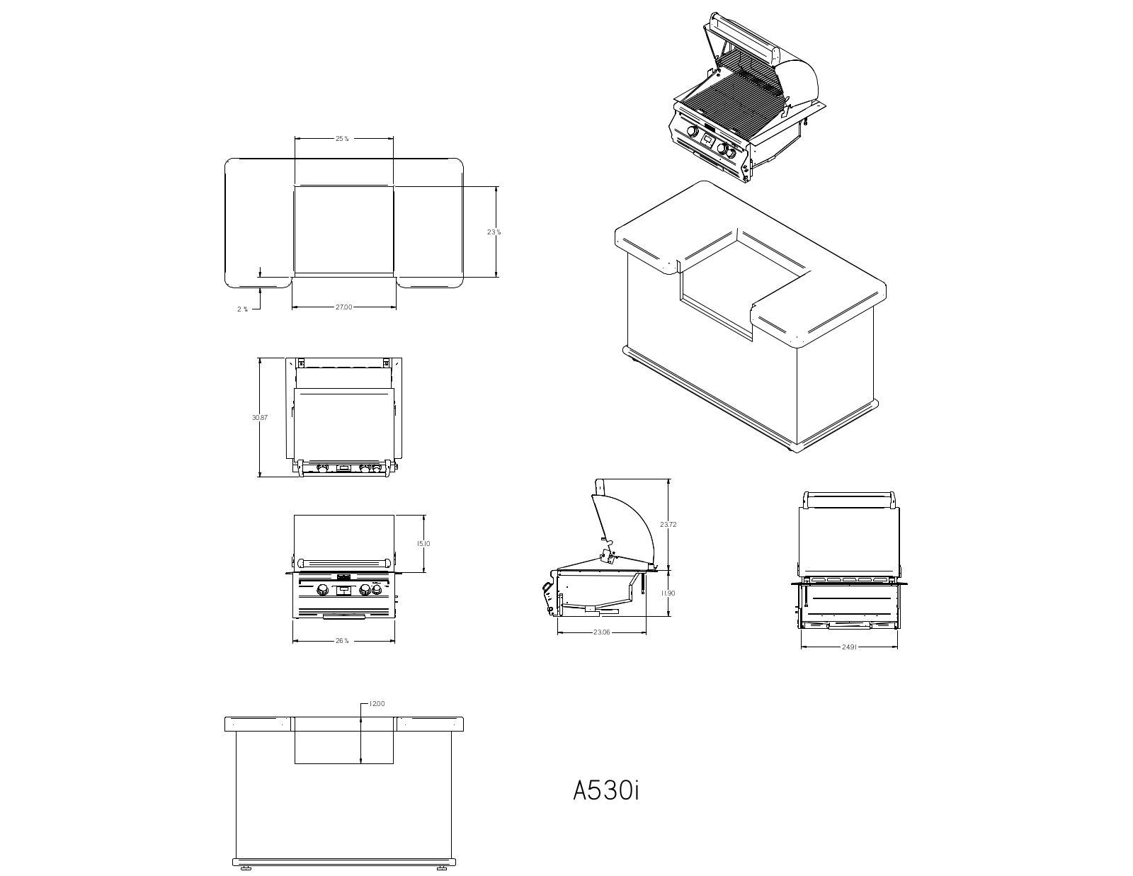 Fire Magic A530I6LAP User Manual