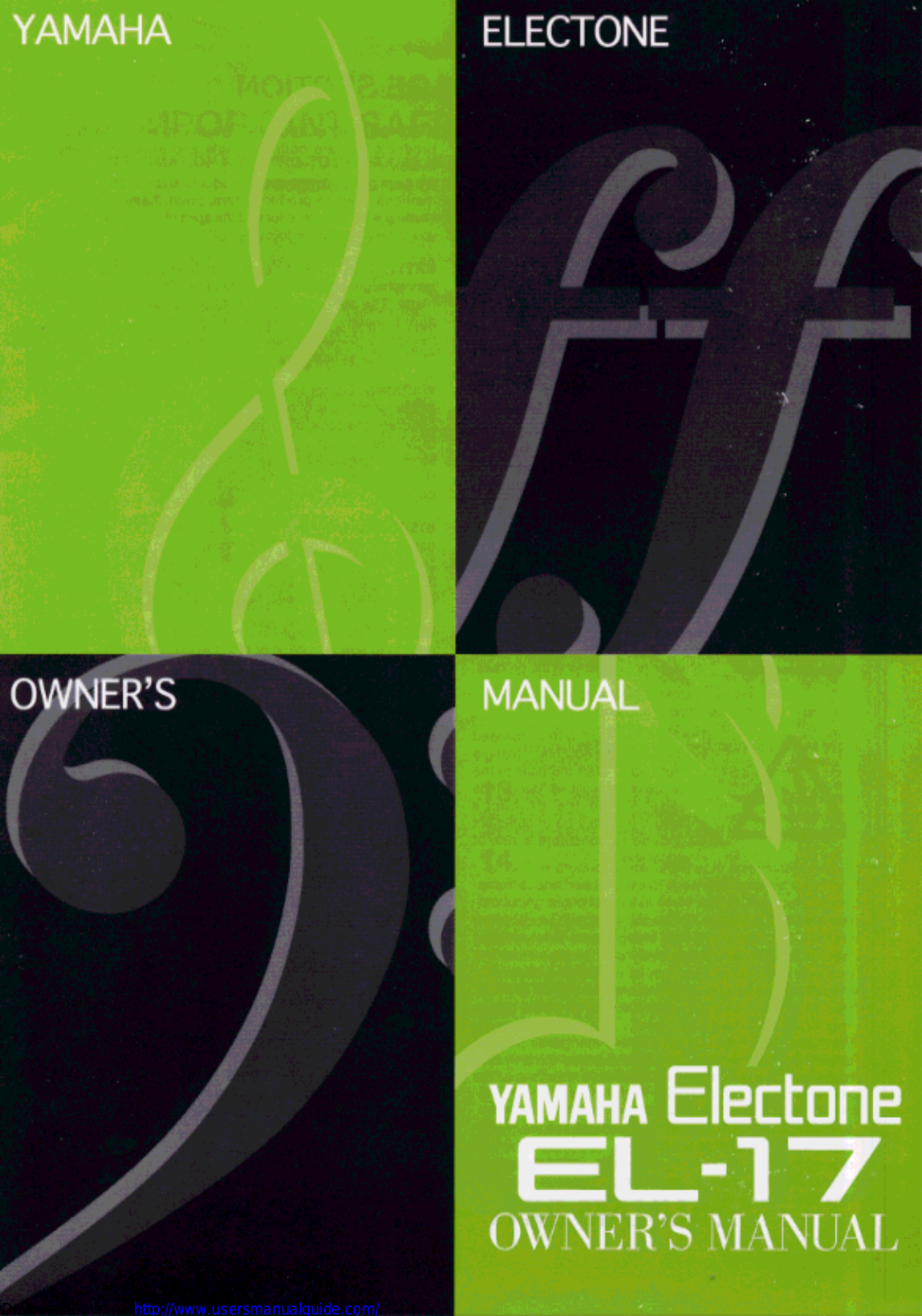 Yamaha Audio EL-17 User Manual