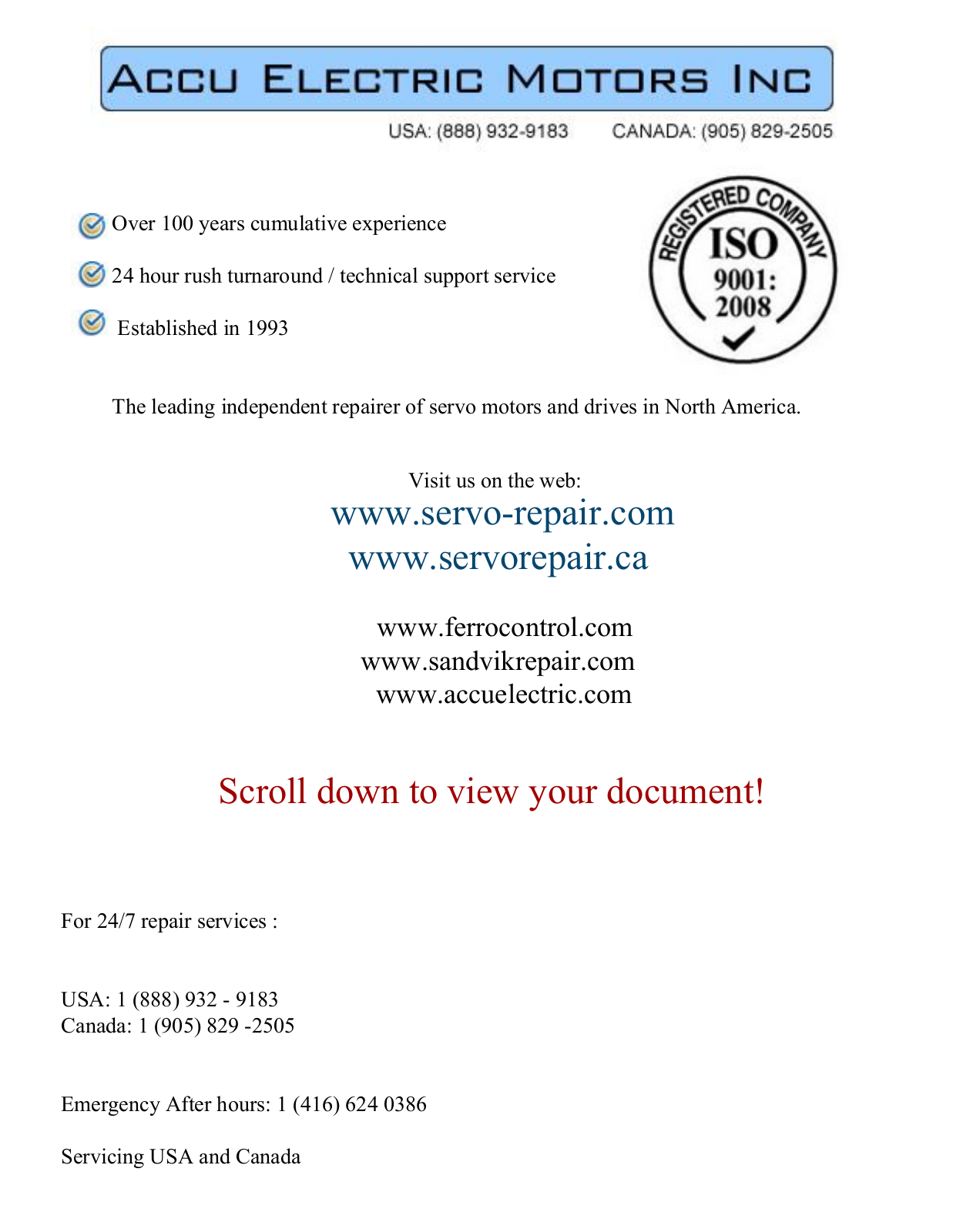 YASKAWA F Series, CACR-SR BB1 Series, D Series, S Series, USAM D Series Bulletin - ManualMachine.com