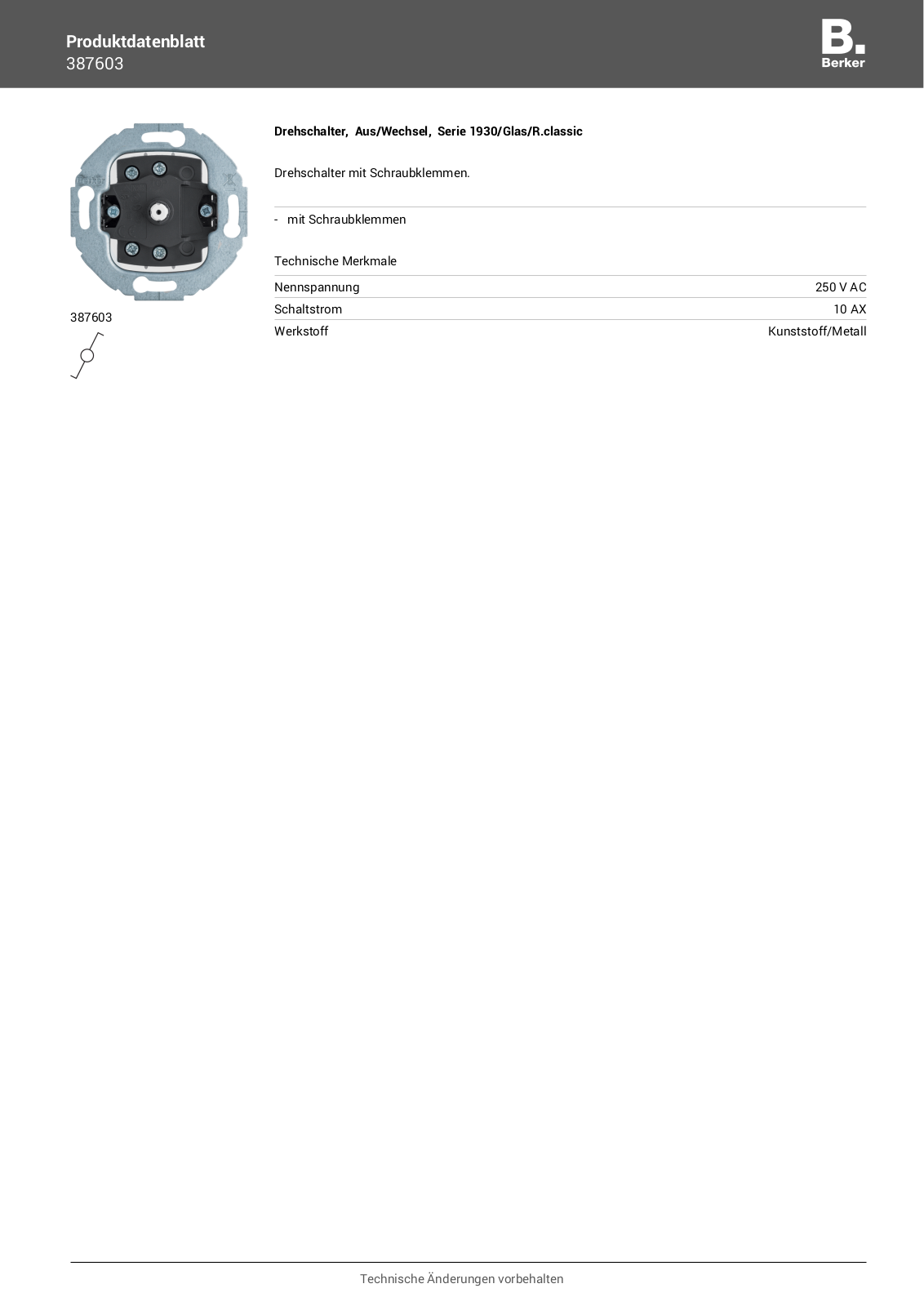 Berker 387603 User Manual - ManualMachine.com