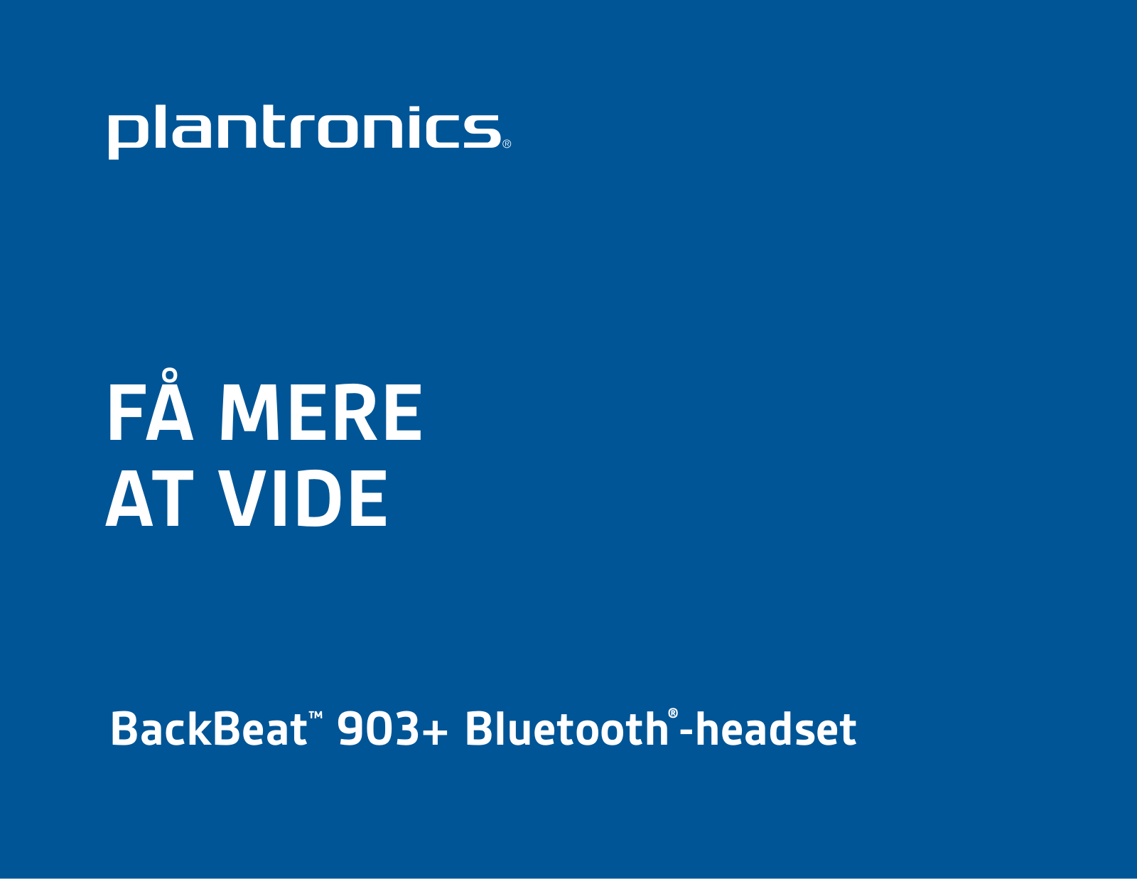 Poly BackBeat 903+ User Guide