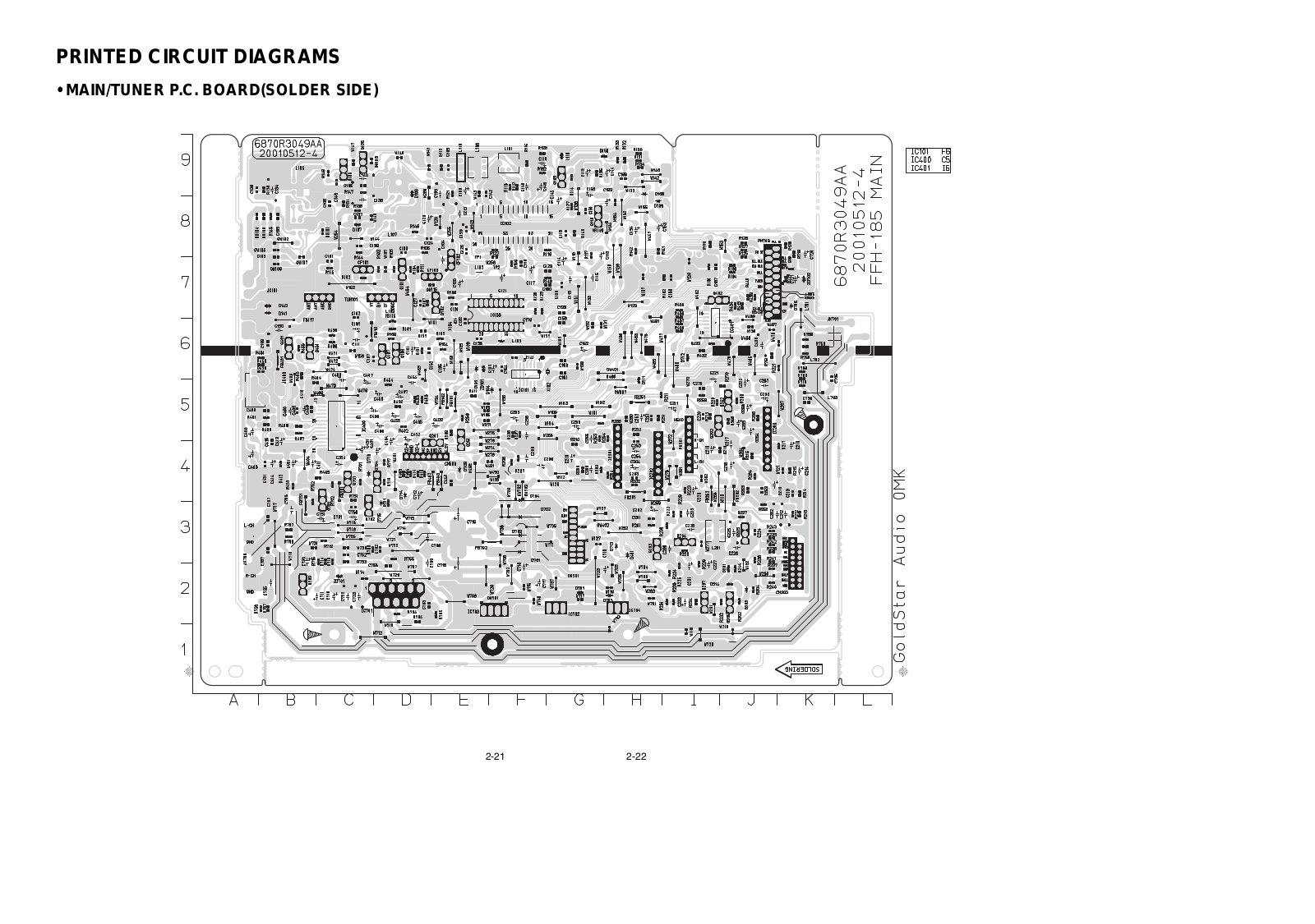 Goldstar FFH-185, FFH-285AX Service Manual PCB