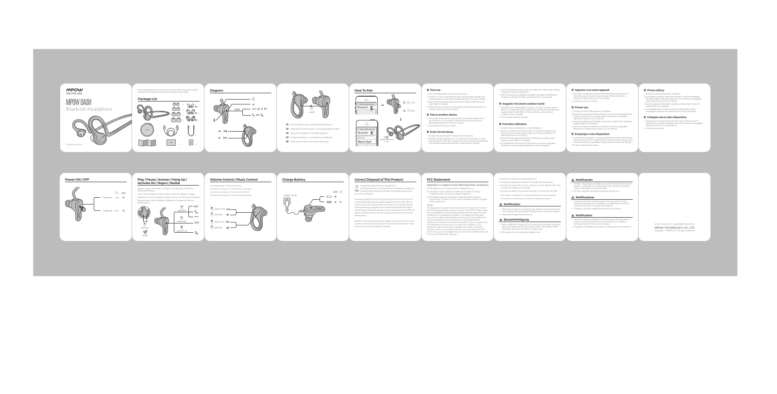 MPOW TECHNOLOGY BH367A User Manual