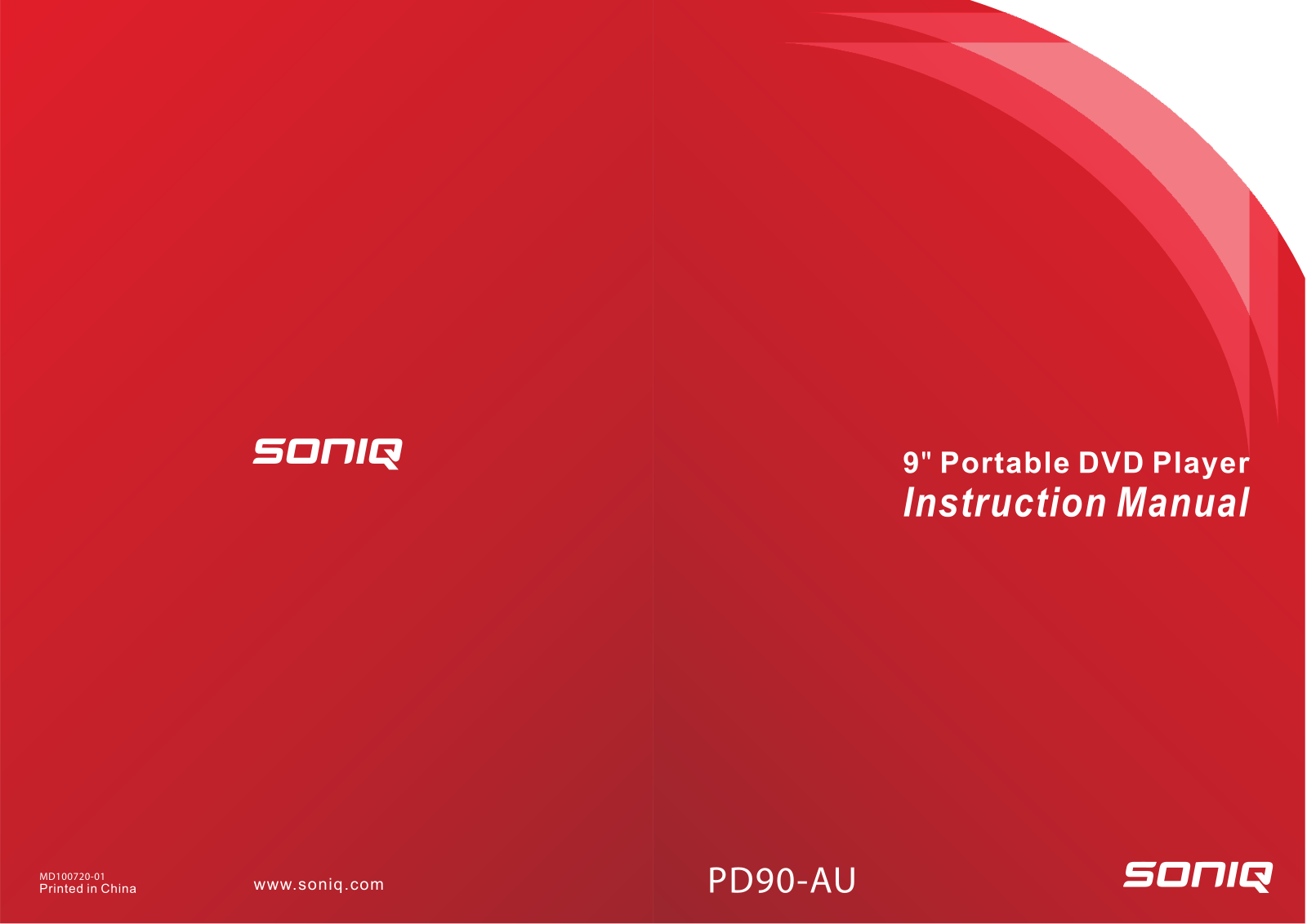 SONIQ PD90 Instruction Manual