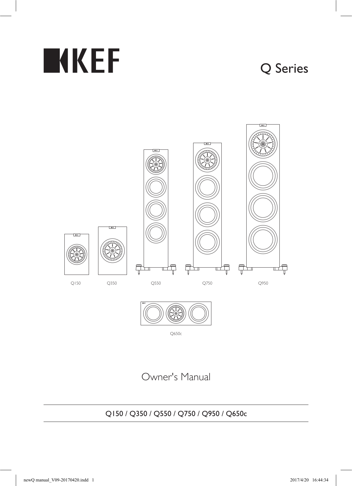 KEF Q150, Q350 User Manual