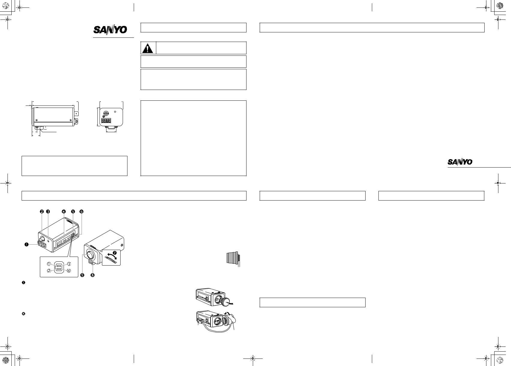 Sanyo VCC-6584 User Manual